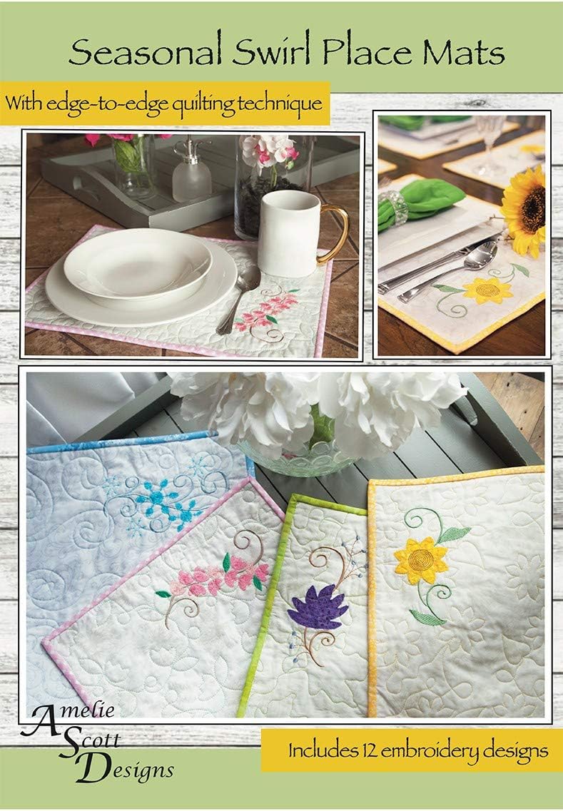 Amelie Scott Designs - Seasonal Swirl Place Mats