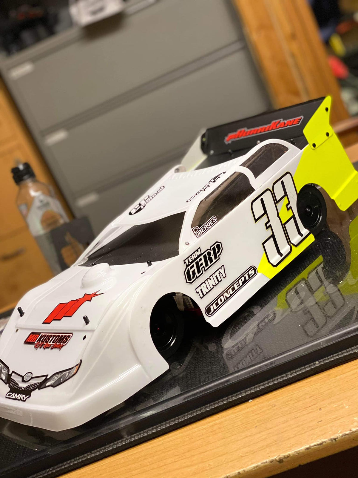 MR KUSTOMS MRK-HurriKane HurriKane CLEAR 1/10 Late Model Foam Tire Body LM
