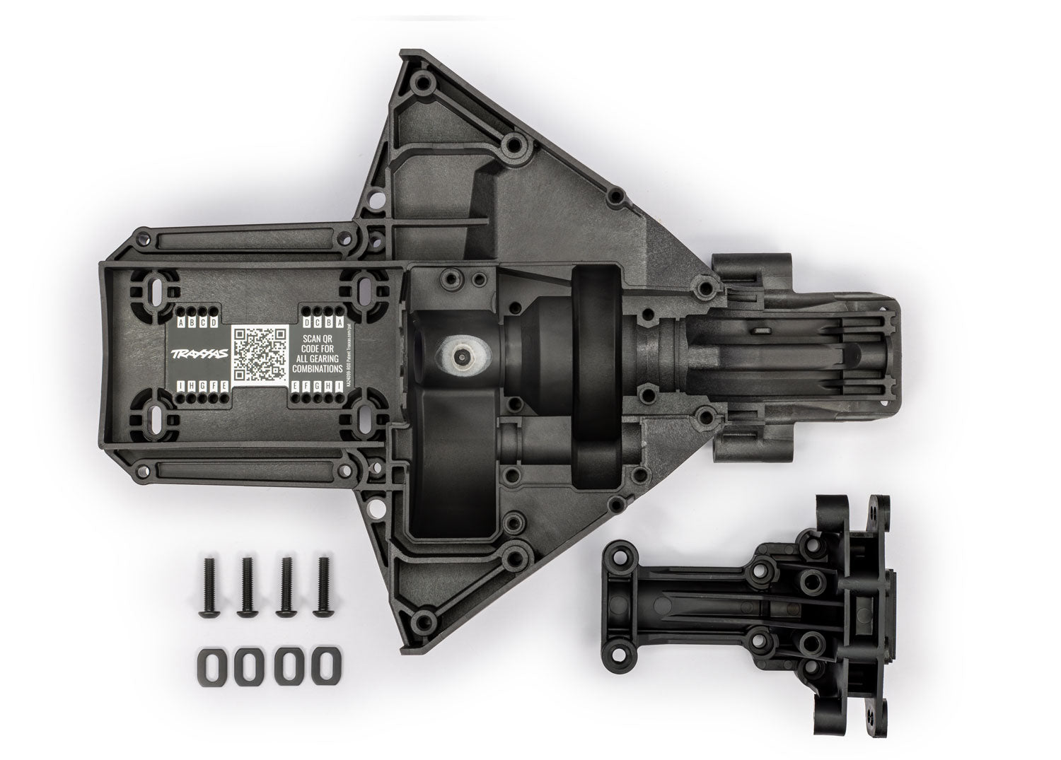 Bulkhead, rear (upper & lower), center differential (2), TRA-7727A
