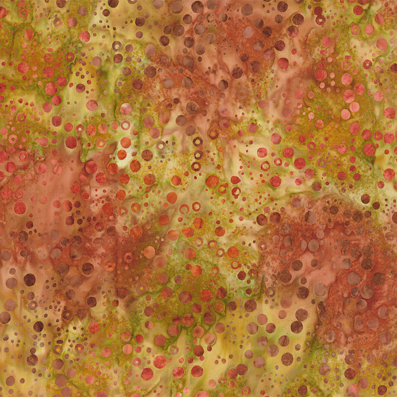 NORTHCOTT - Banyan Batiks - Pop Dots - Fall Leaves - K48028-