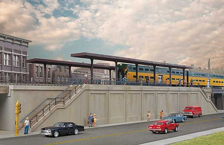 Walthers Cornerstone 4563 HO Elevated Commuter Station Kit