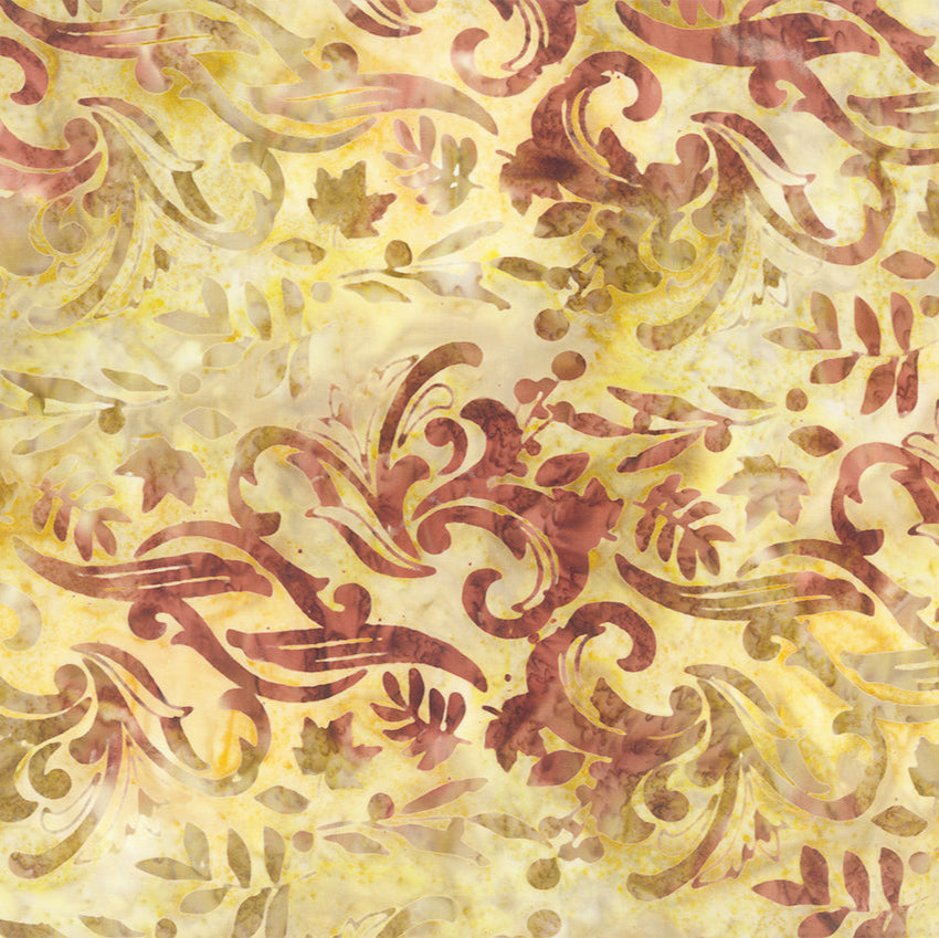 NORTHCOTT - Changes in Seasons - Batik - Swirl - Gold Multi - K48027-