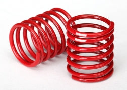 Traxxas 8366 Spring, shock (red) (2.8 rate, white stripe) (2)