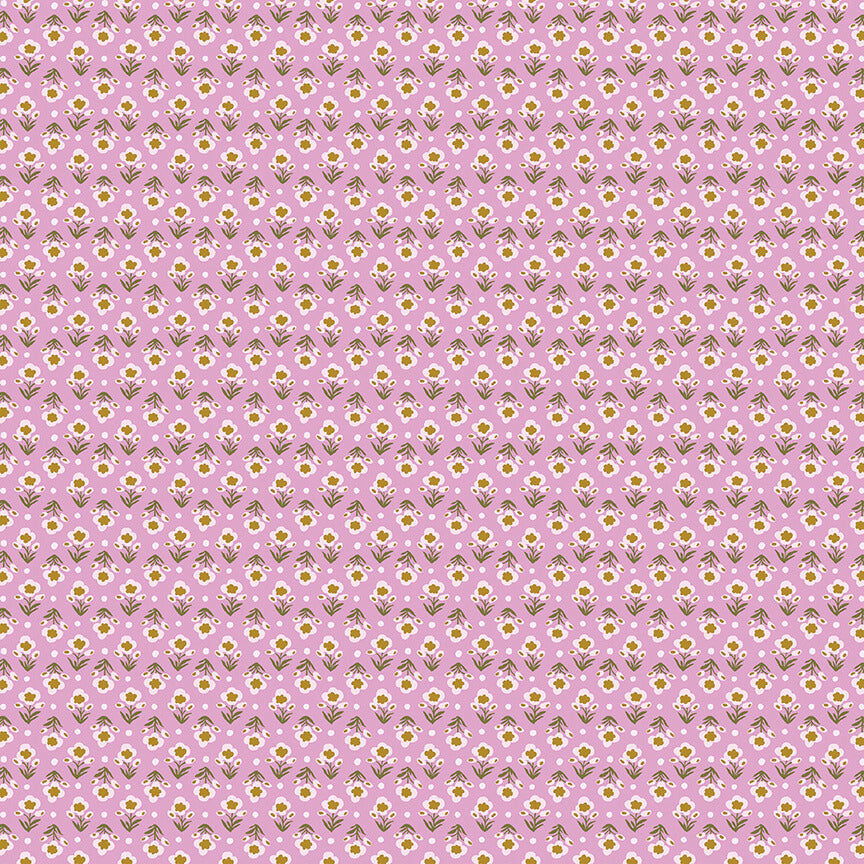 RILEY BLAKE - Botanist's Walk by Liberty Fabrics - Posy Breeze - A - Lilac
