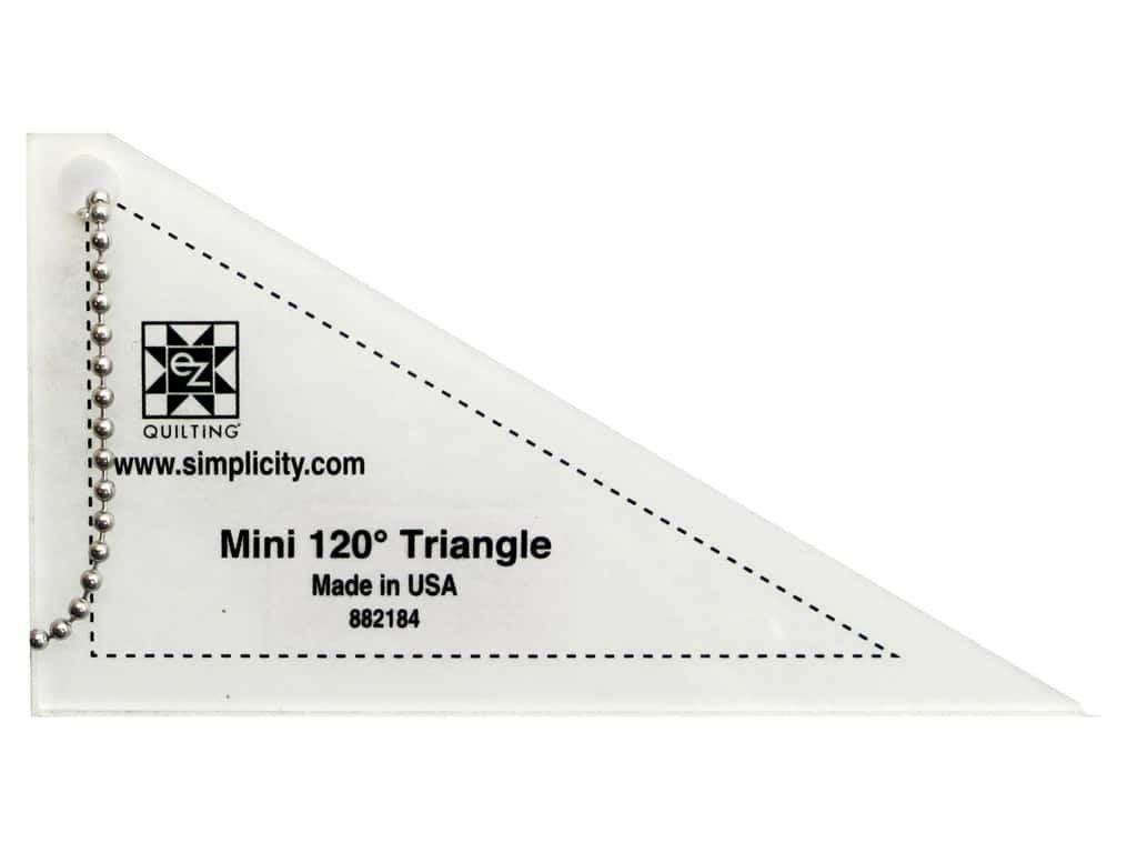 EZ Quilting Acrylic Mini Tools - Mini 120 Triangle Ruler