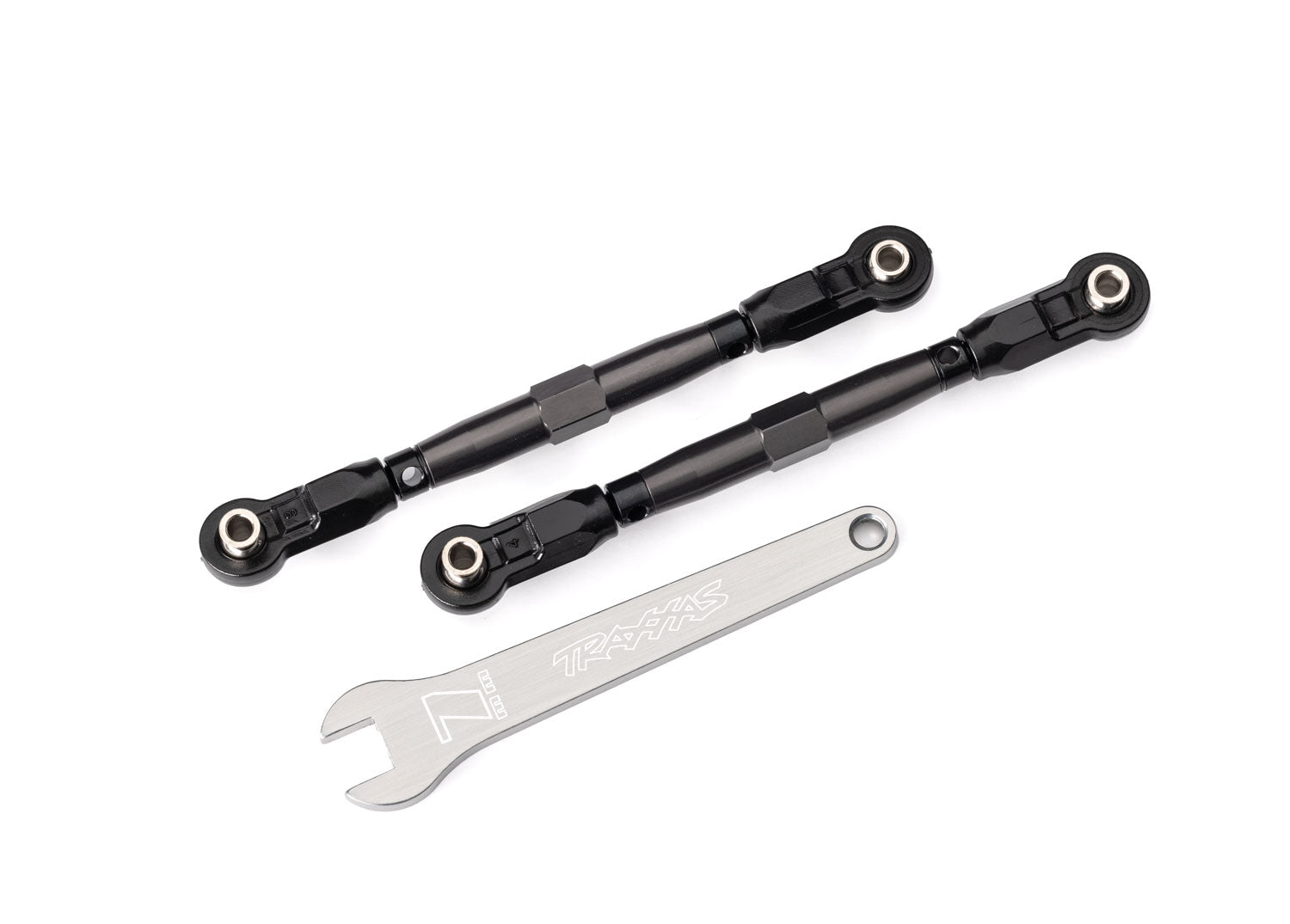 Maxx Toe links, front (TUBES gray-anodized, 7075-T6 aluminum, stronger than titanium), TRA-8948-GRAY