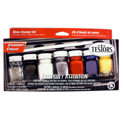 TES9115X TESTORS 8pc Gloss Enamel Paint Kit - Household