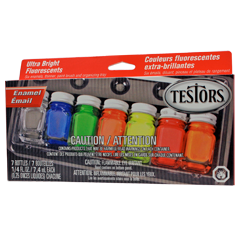 TES9132X TESTORS 8pc Paint Set - Bright Fluorescent