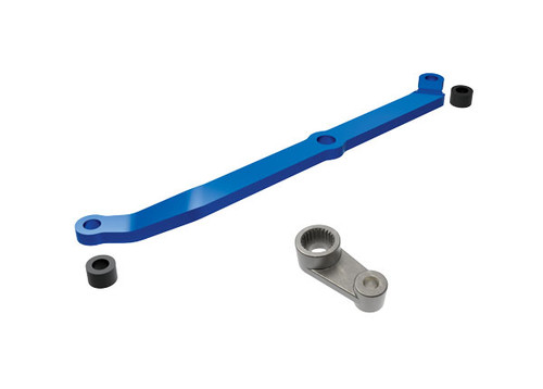 Traxxas 9748-BLUE - Steering link, 6061-T6 aluminum (blue-anodized)/ servo horn