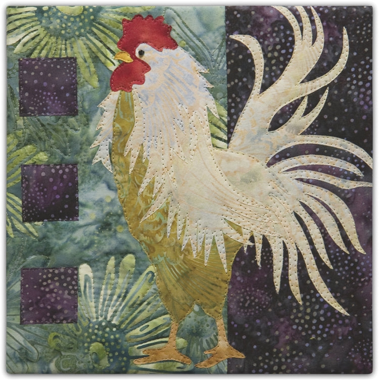 Struttin' Fabric Art Print - All Cooped Up by Mckenna Ryan