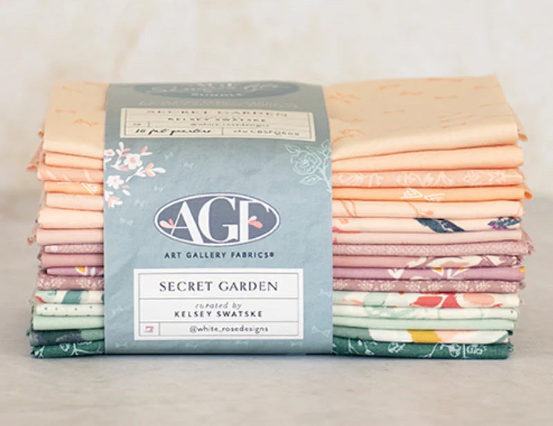 Art Gallery Fabrics - Secret Garden Fat Quarter Bundle Curated by Kelsey Swatske 16 pcs