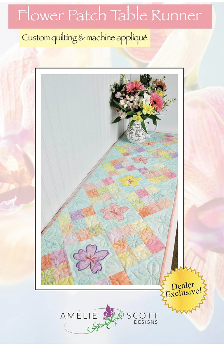 Amelie Scott Designs - Flower Patch Table Runner Pattern