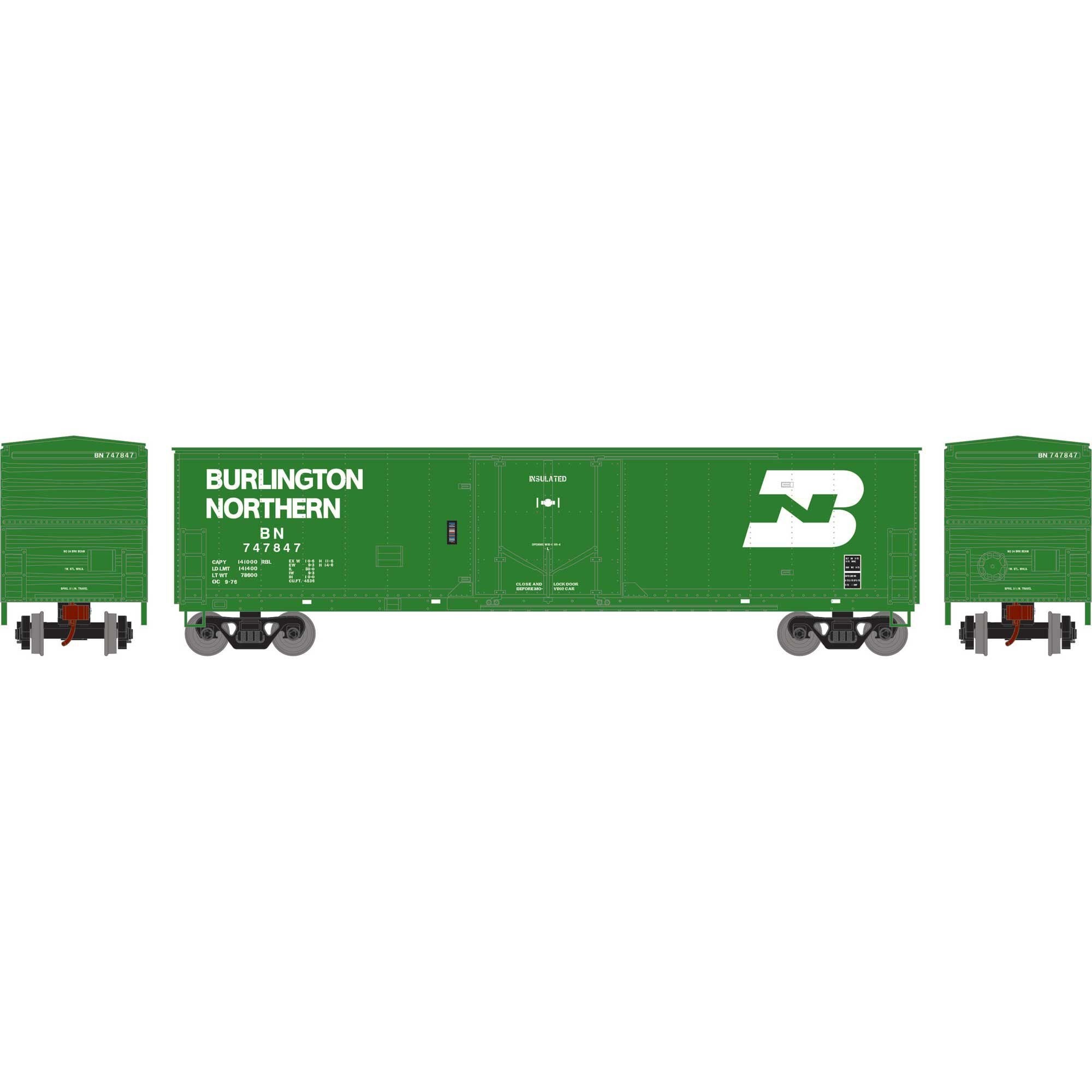 HO 50' Youngstown Plug Door Box Car BN 747847 (ATH-2056)
