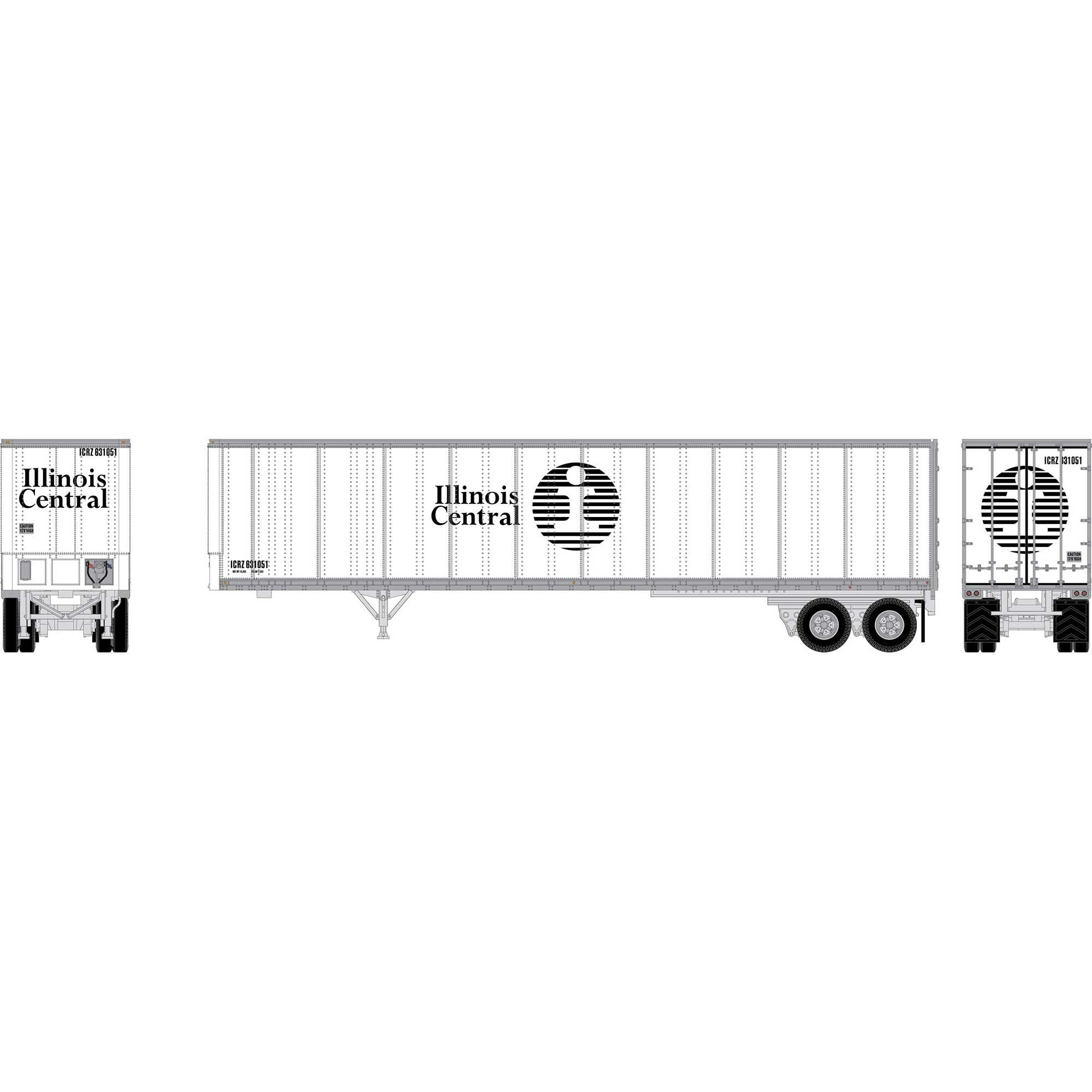 N ATH 45' Fruehauf Z-Van Trailer Smooth Side (ATH-2671)