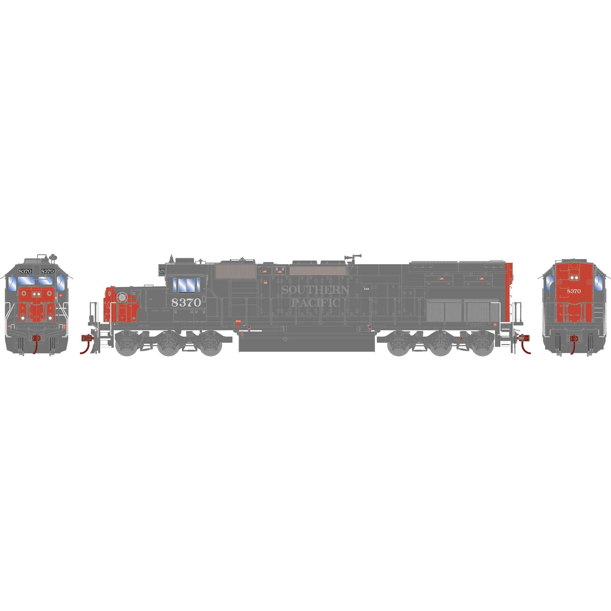 HO RTR SD40T-2 Southern Pacific #8370 Locomotive (ATH72066)