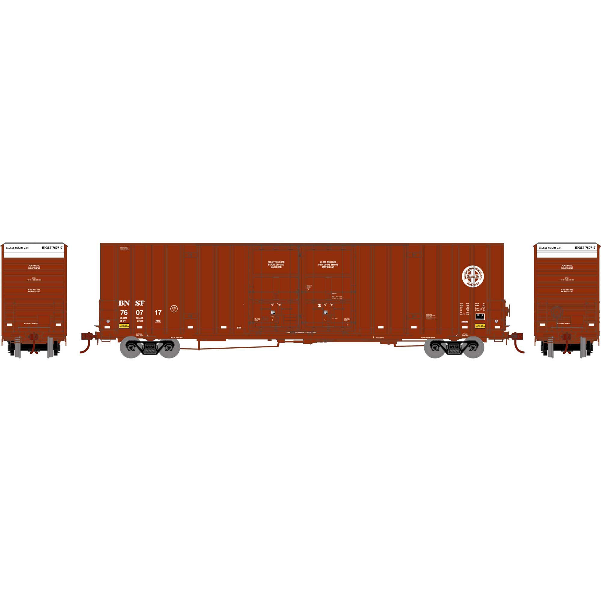 HO 60' Gunderson Box BNSF Model (ATH75319)