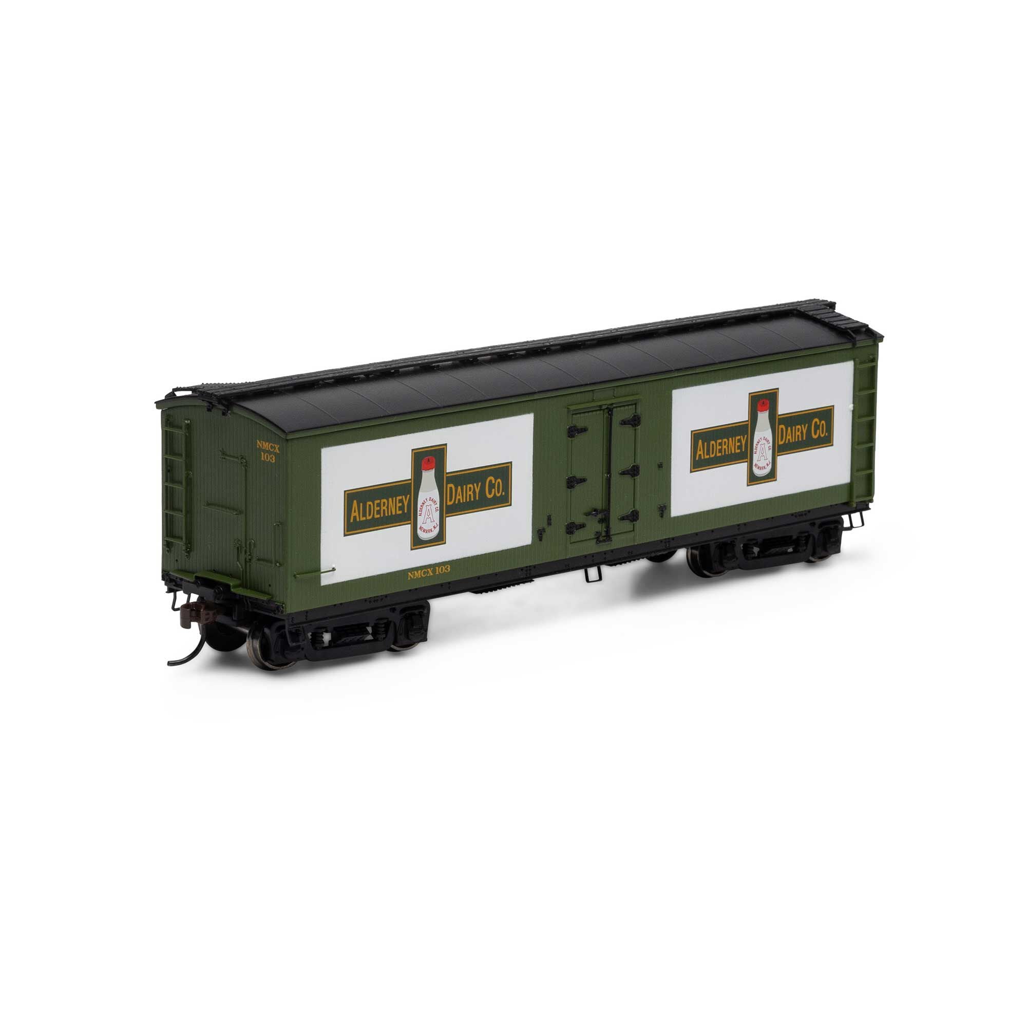 HO 40' Pfaudler Milk Car Alderney Dairy #103 (ATH84716)