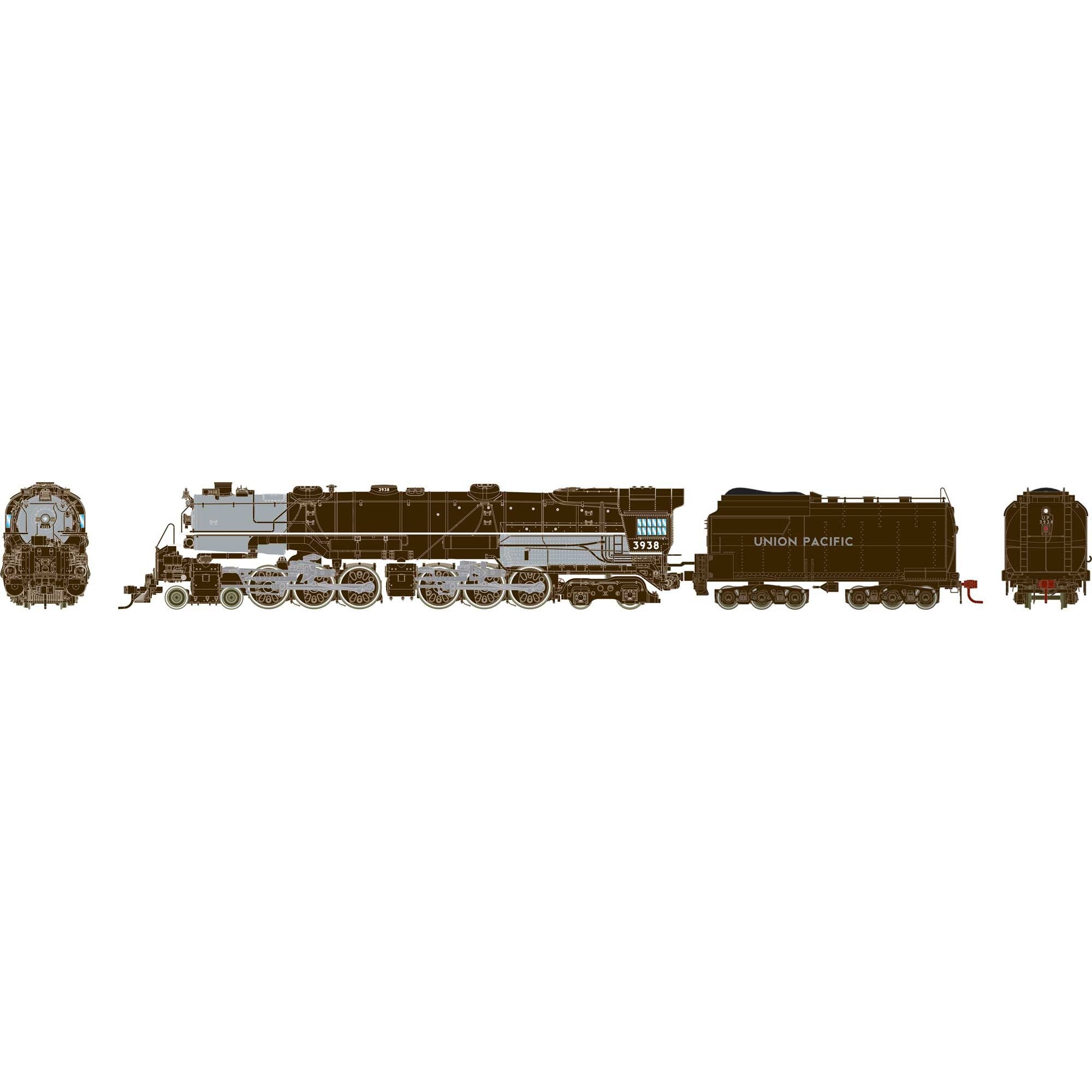HO 4-6-6-4 CSA-2 Challenger Locomotive with Tsunami2 DCC & Sound (ATHG-1022)