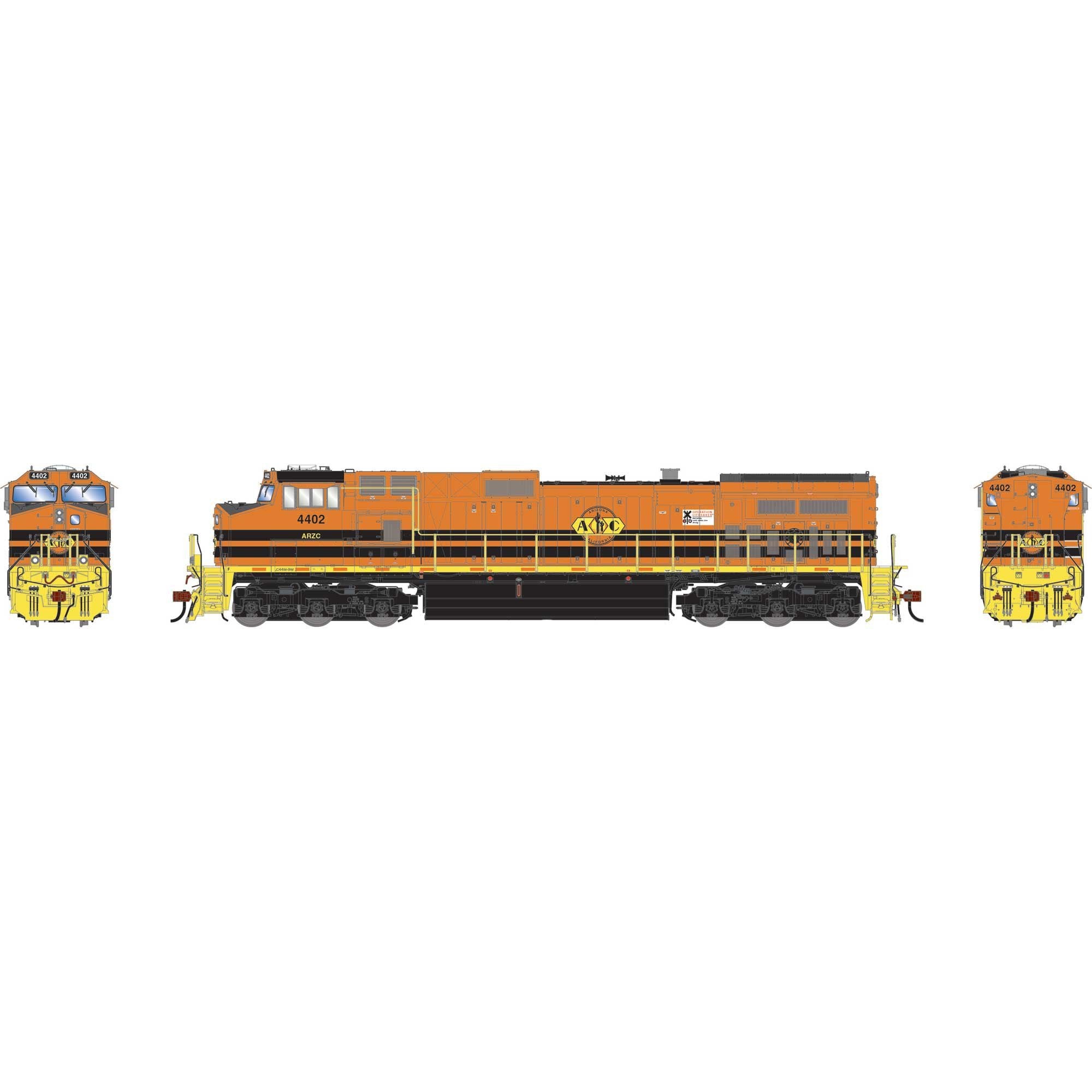HO GE Dash 9-44CW Locomotive with DCC & Sound ARZC #4402 (ATHG-1302)