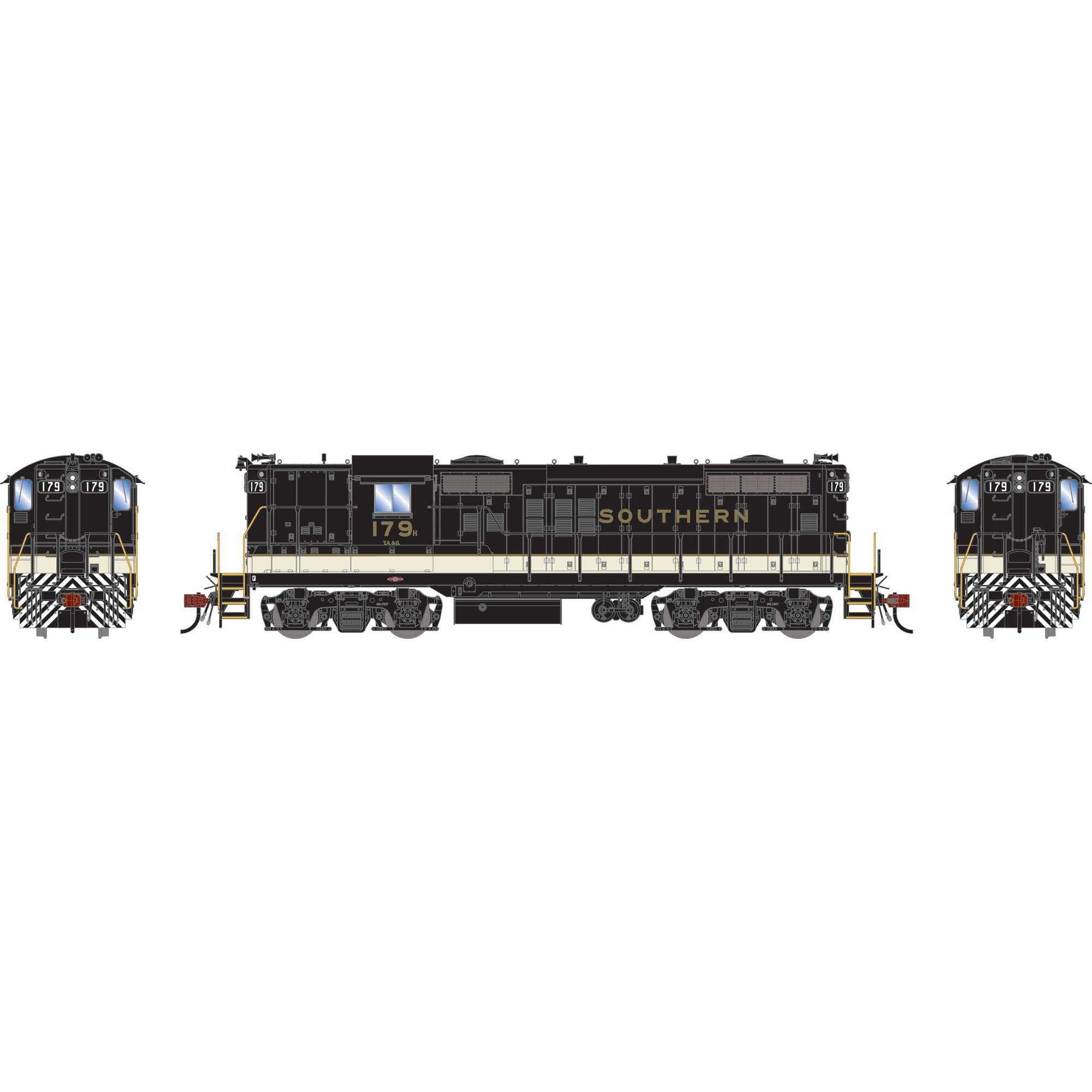 HO GP18 Locomotive with DCC and Sound (SOU/TAG #179 H) (ATHG-1381)