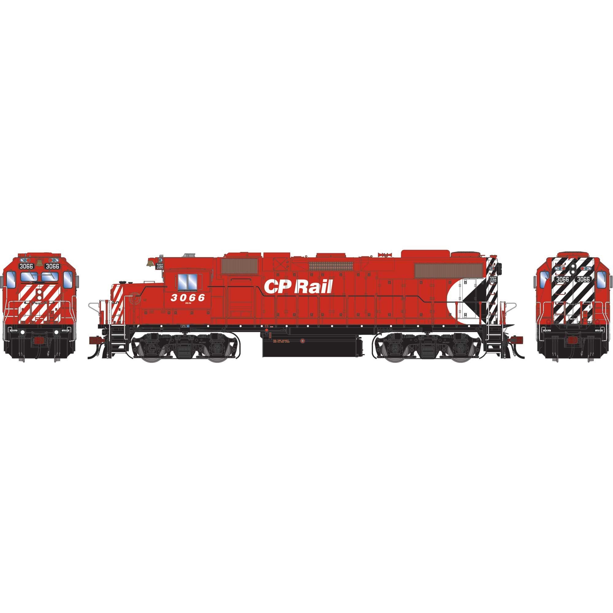 HO GEN GP38-2 Locomotive CP 'Multimark' #3066 (ATHG-1383)