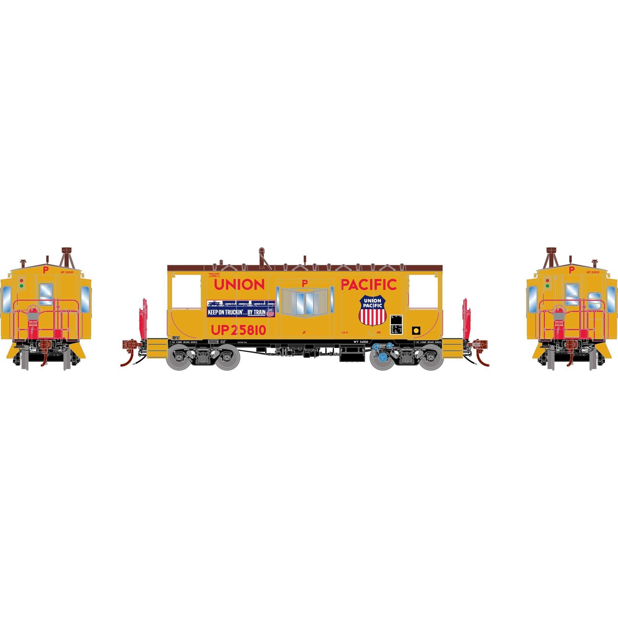 HO ICC CA-11 Caboose with Lights UP #25810 (ATHG-1442)