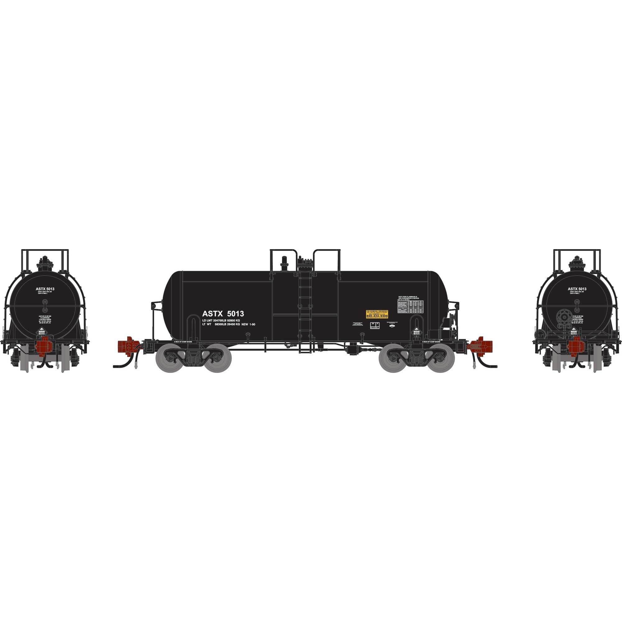 N 13K Gallon Acid Tank Car ASTX #5013 (ATHG-1484)