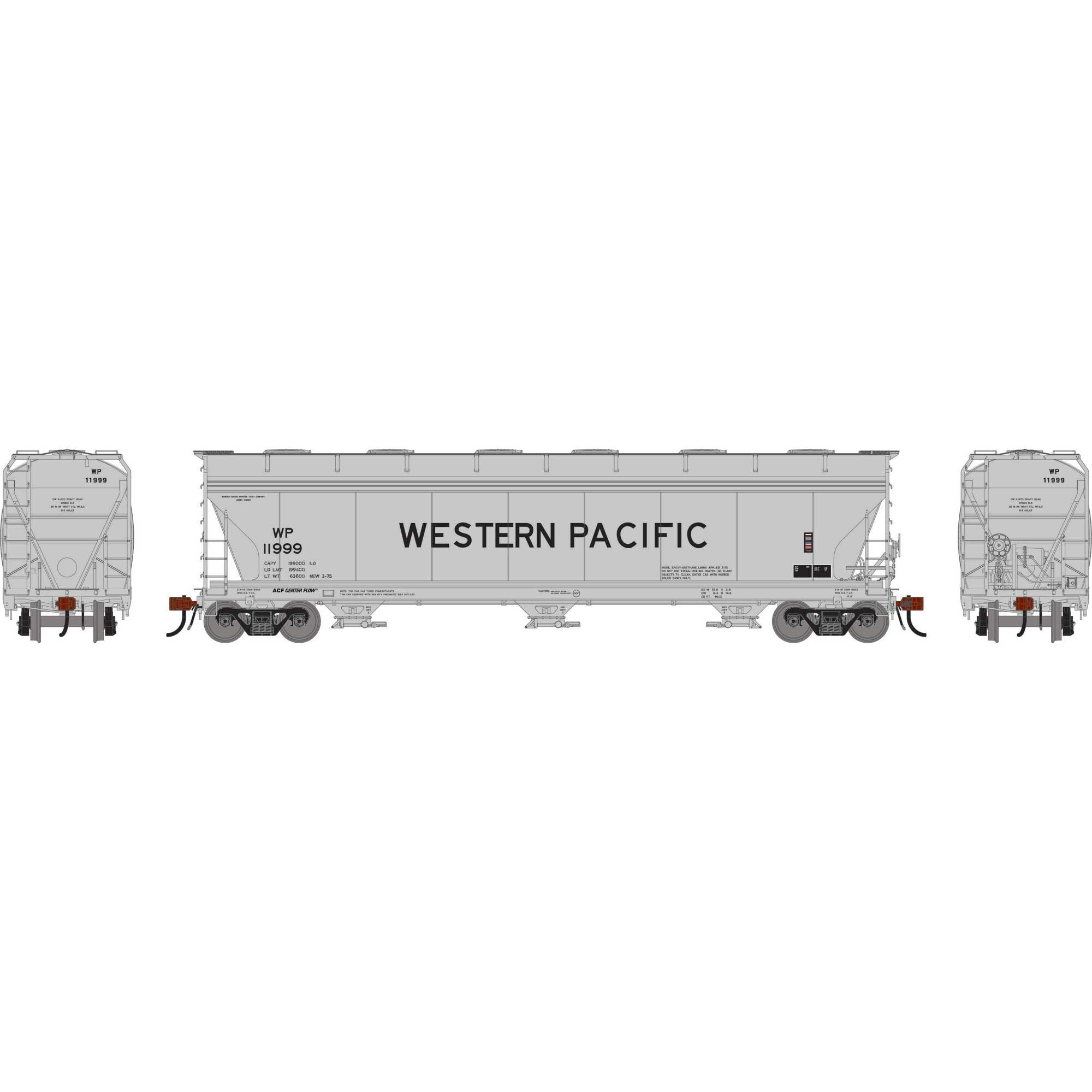HO ACF4600 Covered Hopper WP #11999 (ATHG-1534)