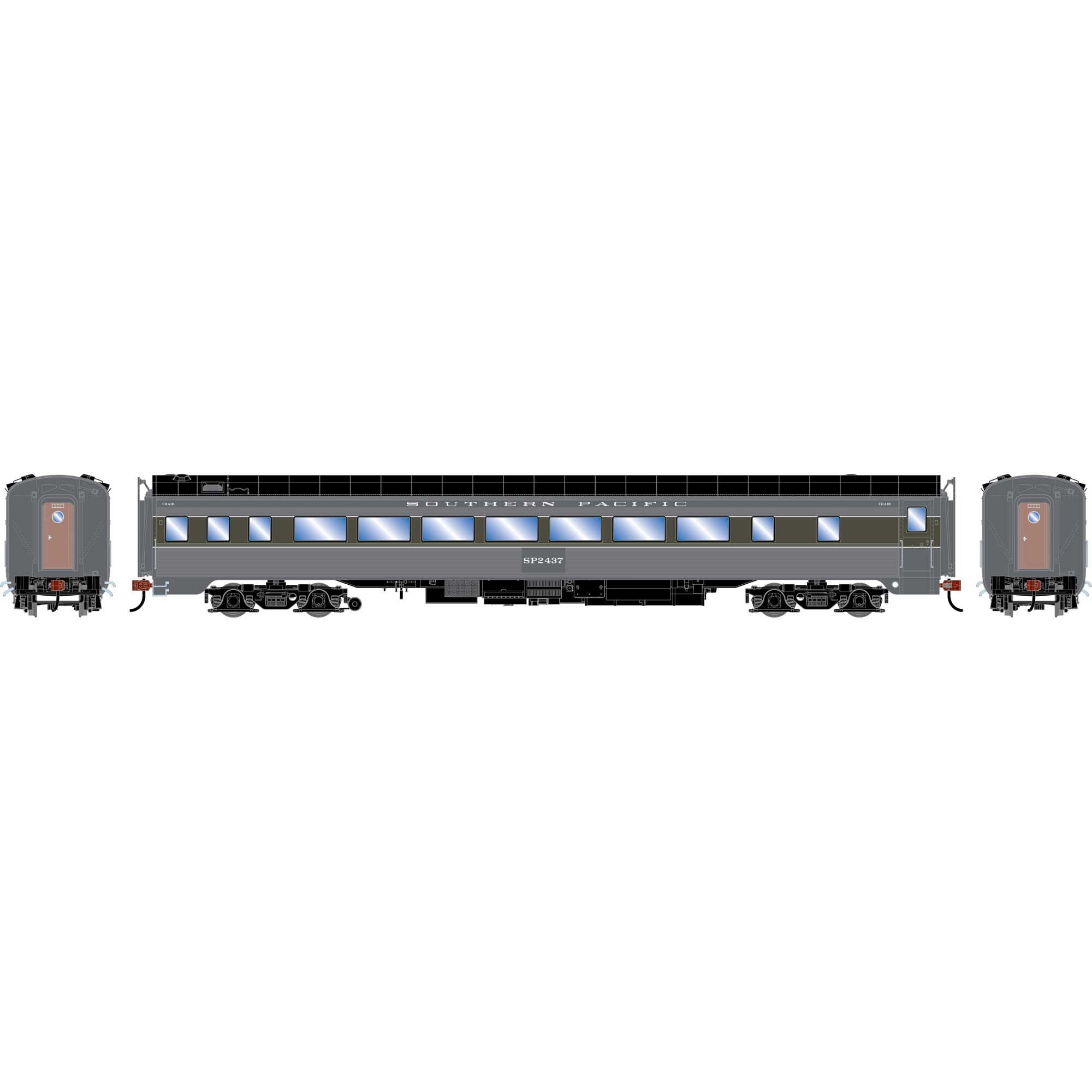 HO 77' Pullman Chair Car SP 'Cascade' #2437 (ATHG-1545)