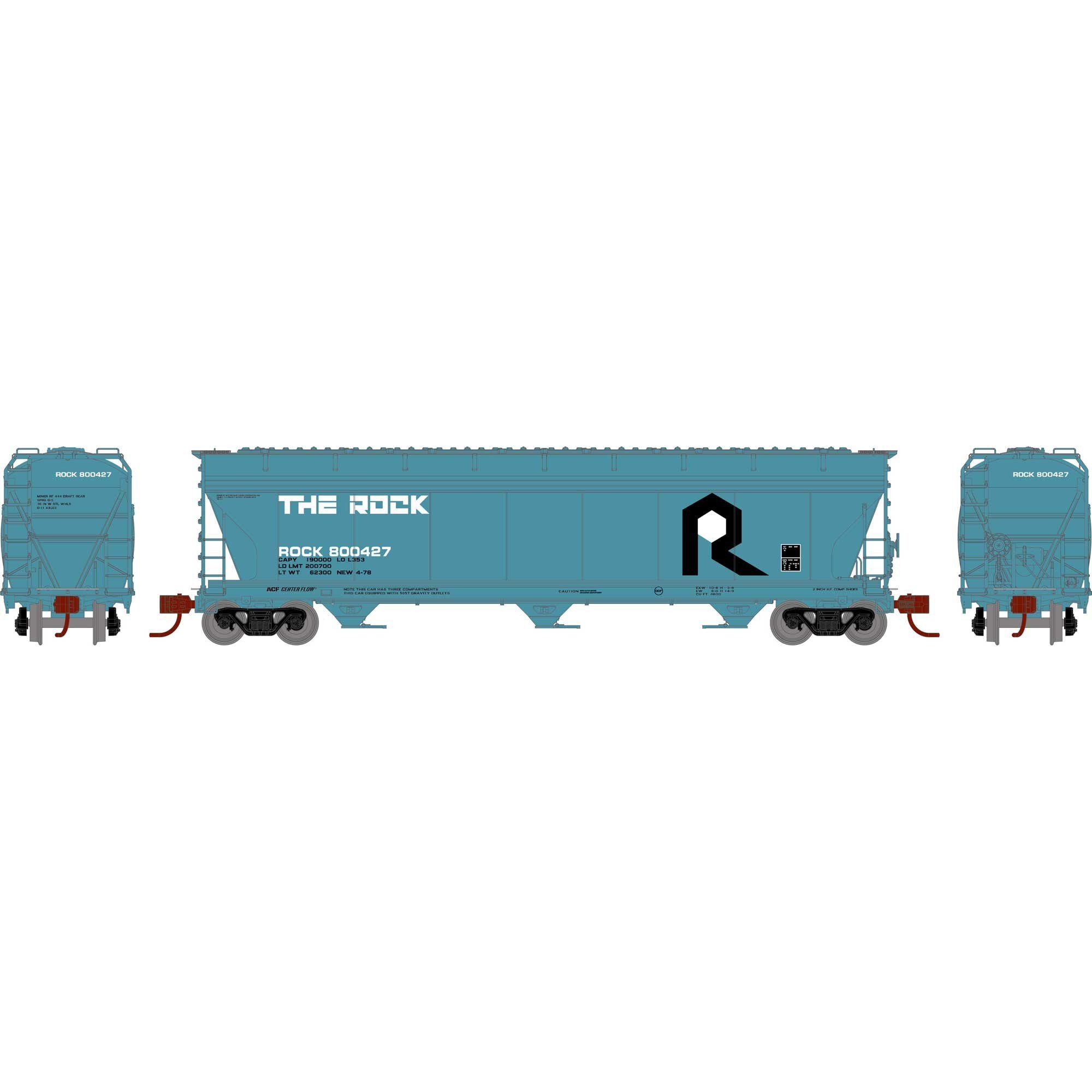 ACF 4600 Covered Hopper RI #800427 (ATHG-1552)