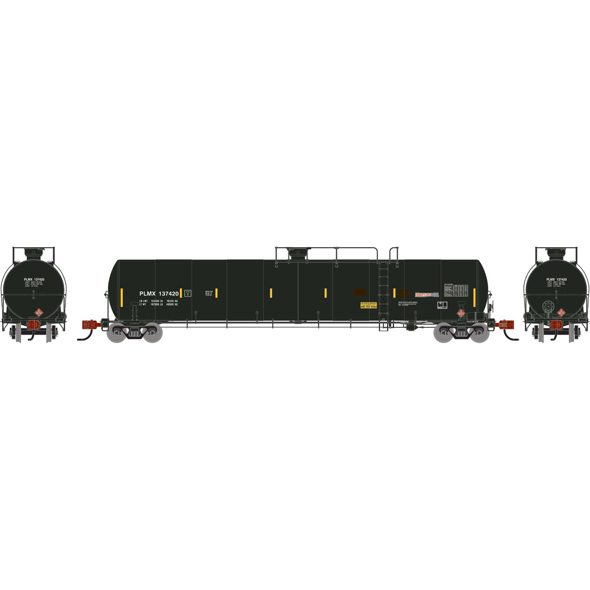 N UTC 33K LPG Tank Car Late PLMX Primed For Grime (ATHG-1572)