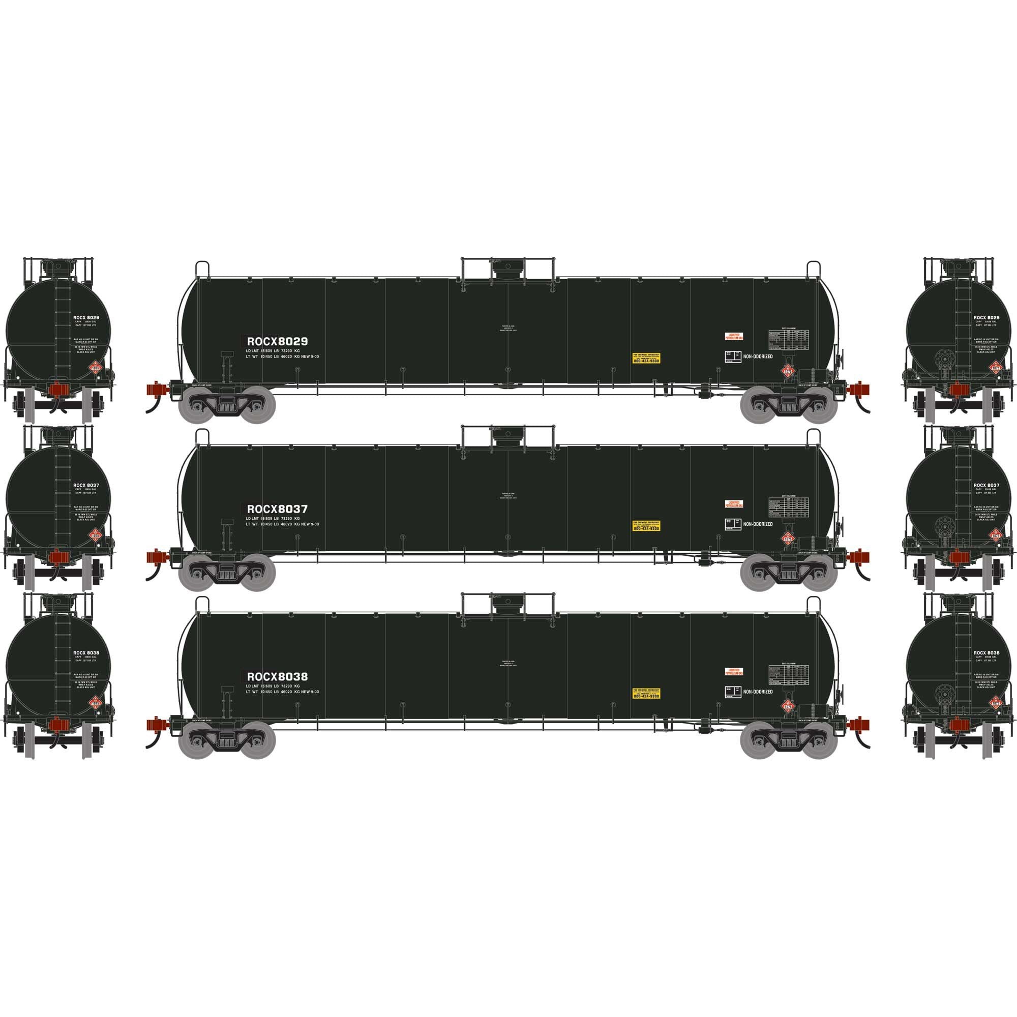N UTC 33K LPG Tank Car Early ROCX Primed For Grime Model (ATHG-1580)