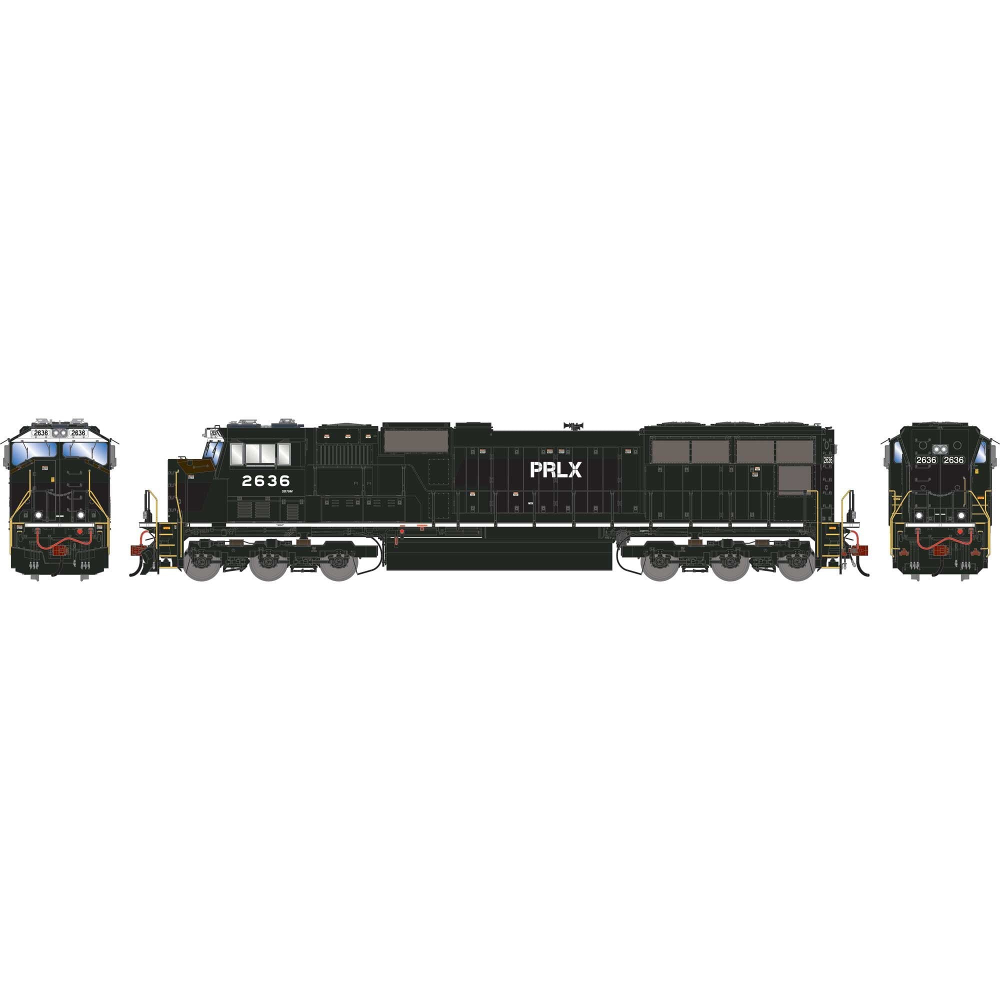 HO SD70M Locomotive with DCC and Sound, Primed For Grime PRLX Ex-NS #2636 (ATHG-1612)