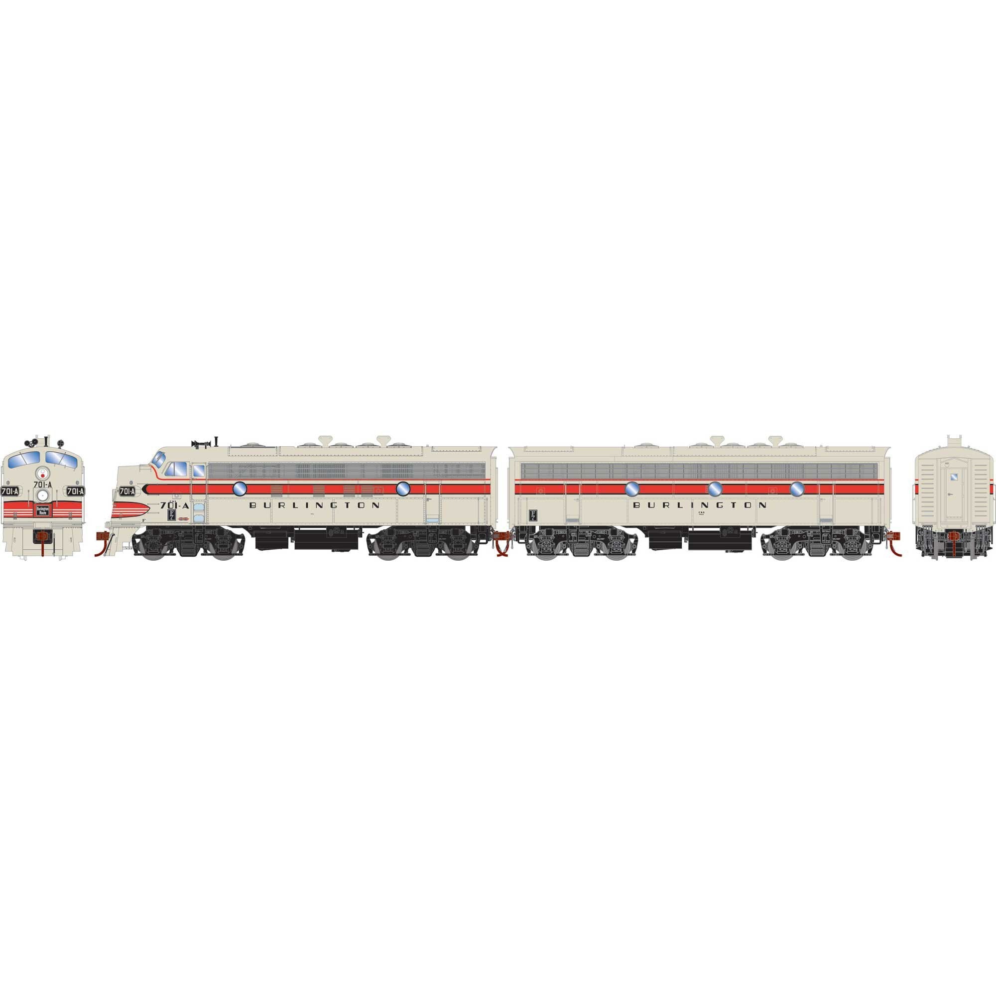 HO F7A/F7B Locomotives with DCC and Sound (ATHG-1636)