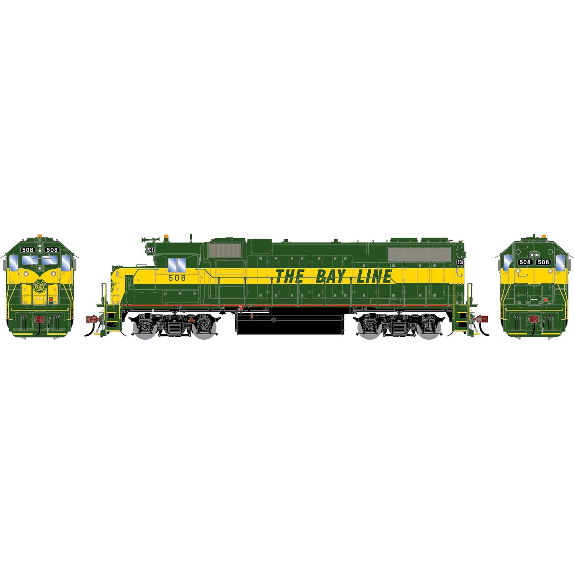 HO GEN GP38-2 Locomotive with DCC and Sound (ATHG-1831)