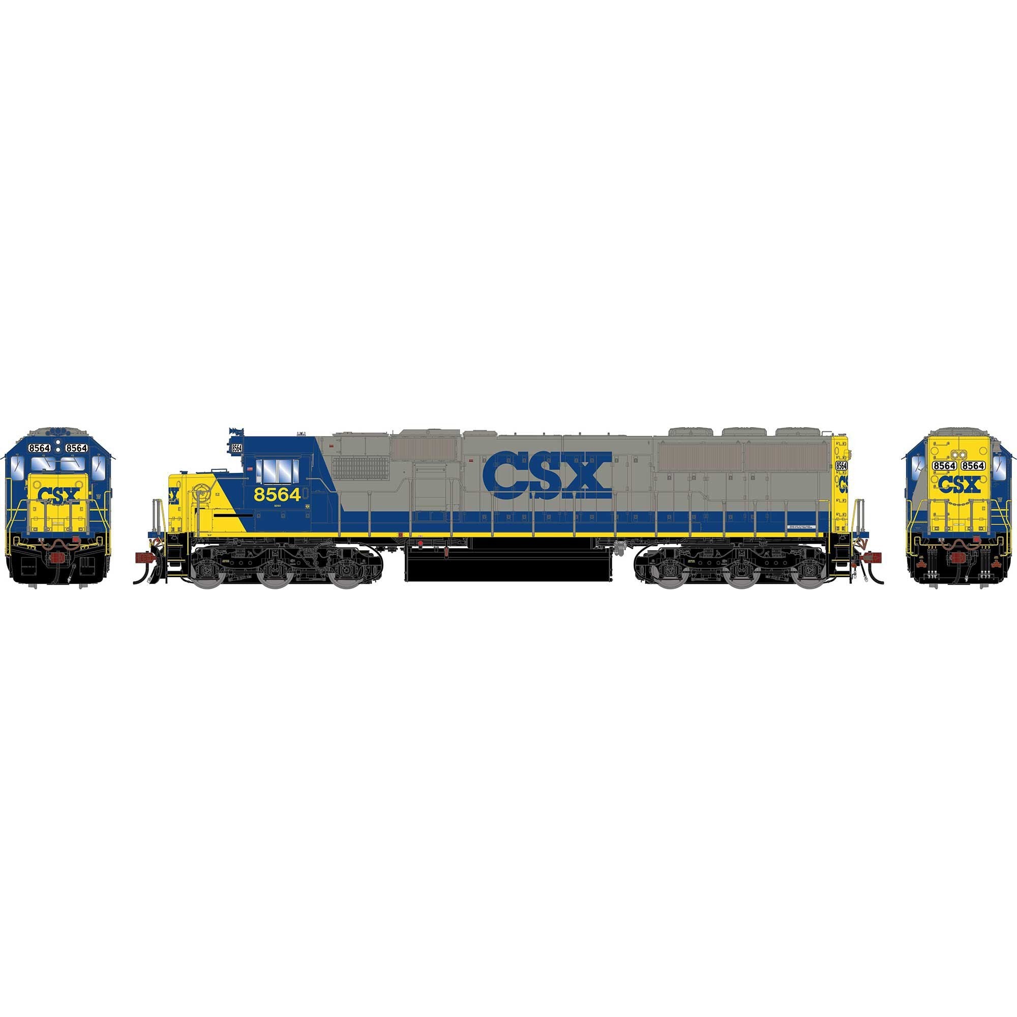 HO GEN SD50 Locomotive with DCC and Sound, CSXT YN2 #8564 (ATHG-1859)