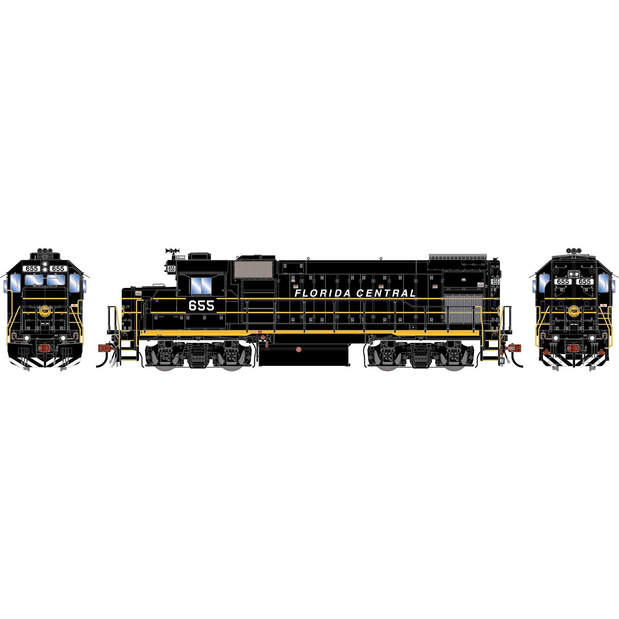 HO GEN GP15-1 Locomotive with DCC and Sound, FCEN #655 (ATHG-1895)