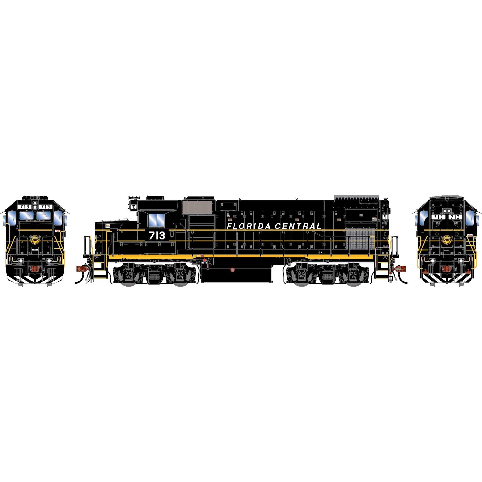 HO GEN GP15-1 Locomotive with DCC and Sound - FCEN #713 (ATHG-1896)