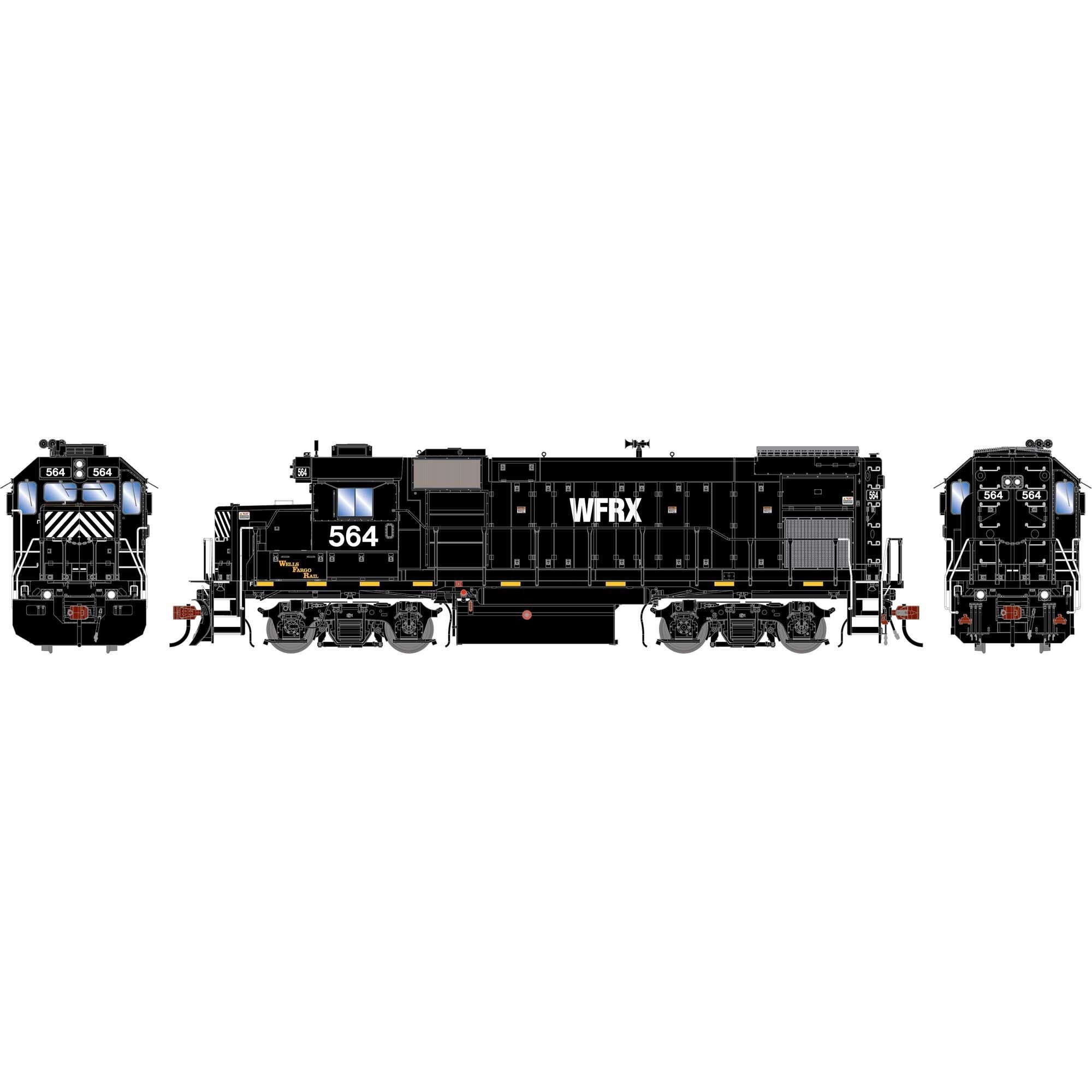 HO GEN GP15-1 Locomotive w/DCC and Sound WFRX #564 (ATHG-1908)