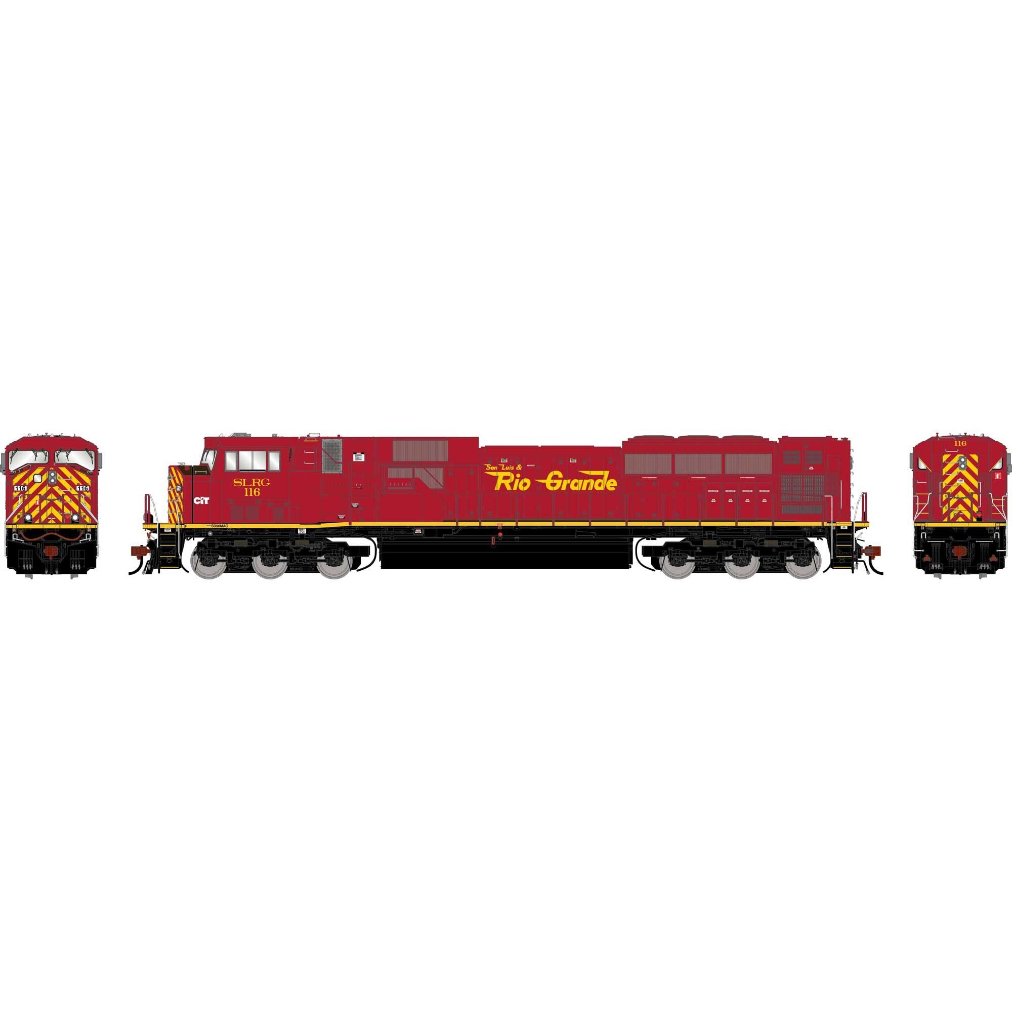 HO GEN SD90MAC Locomotive with DCC and Sound SLRG #116 (ATHG-1941)