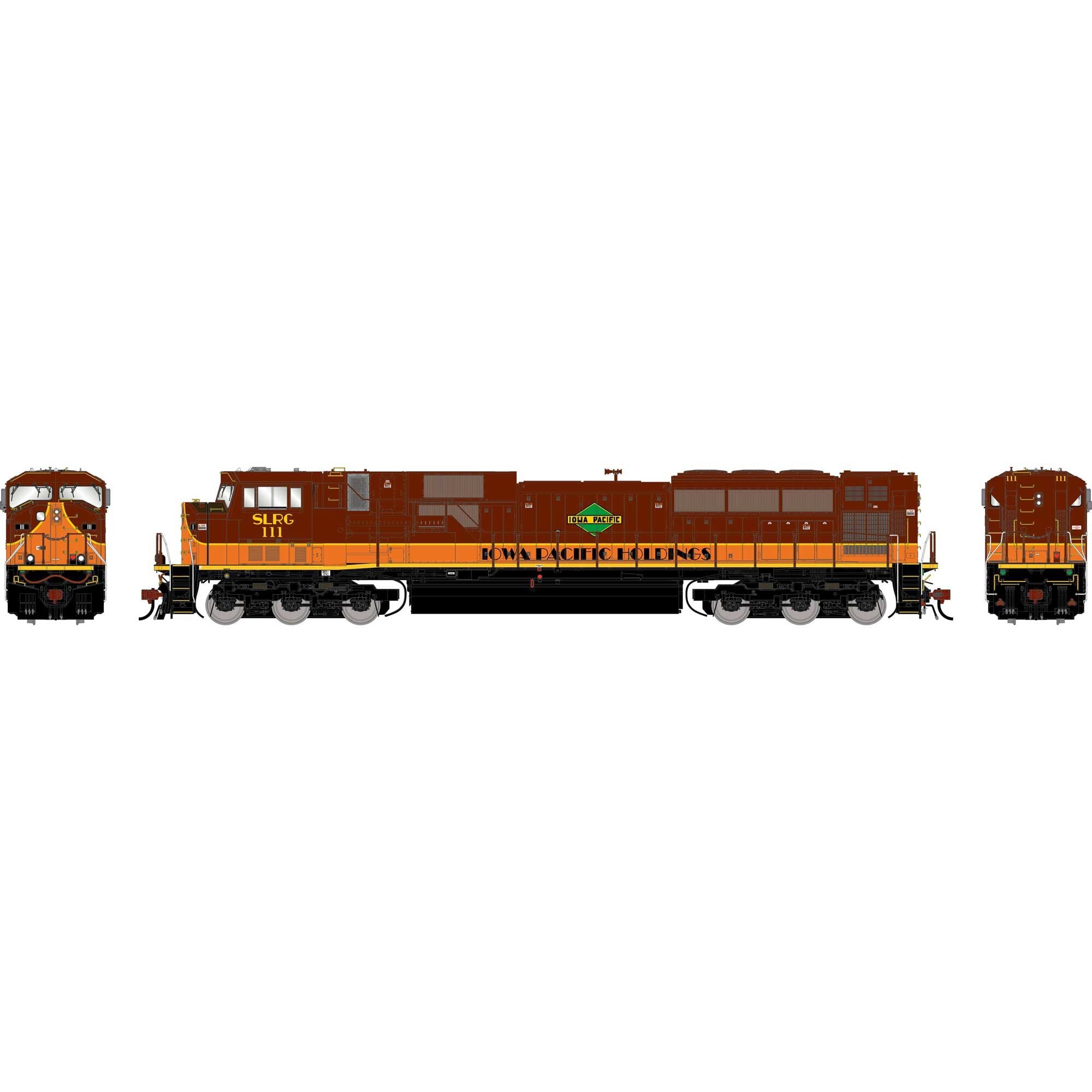 HO GEN SD90MAC Locomotive with DCC and Sound, SLRG Iowa Pacific Holdings #111 (ATHG-1942)