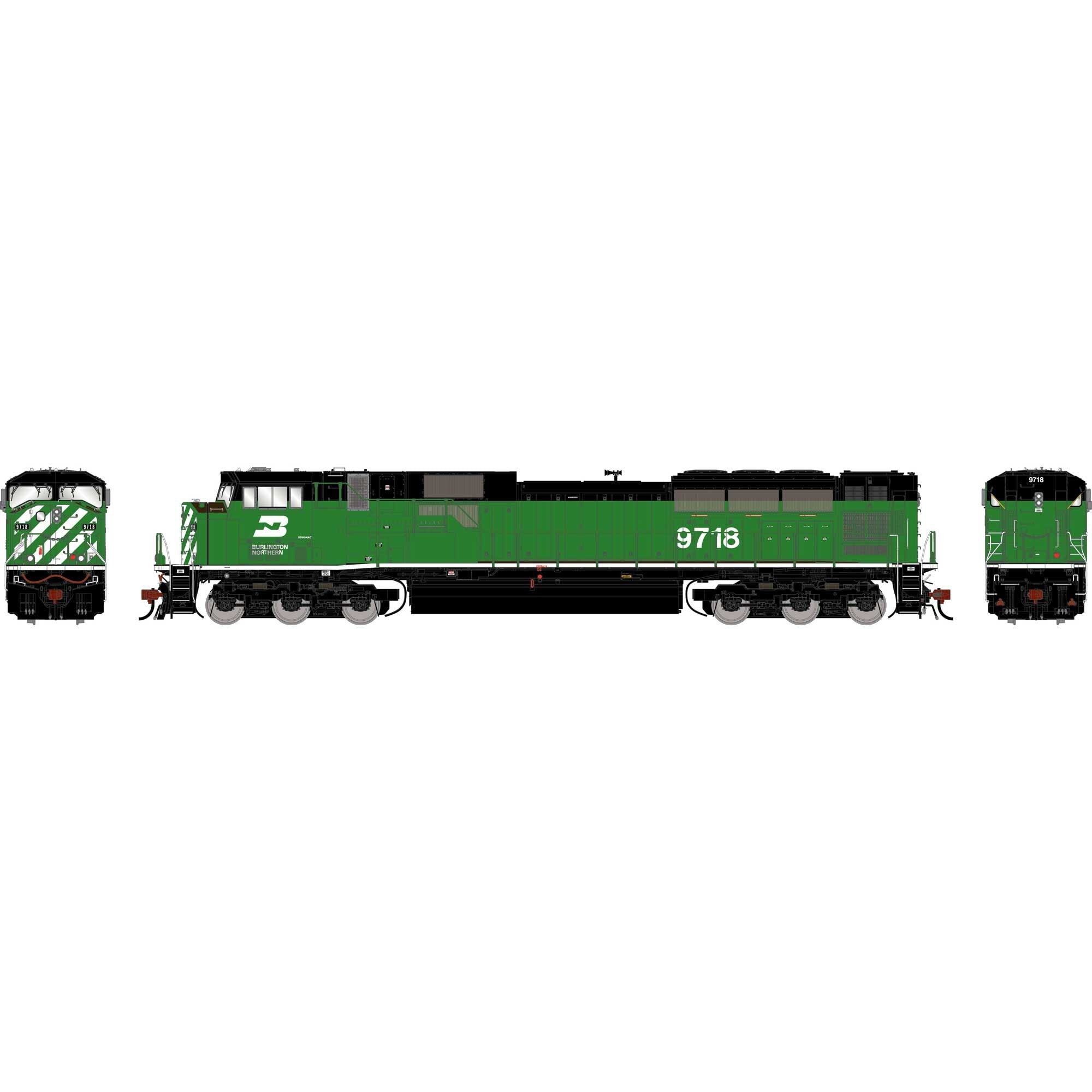 HO GEN SD90MAC Locomotive with DCC and Sound Legendary Liveries BN 9718 (ATHG-1944)