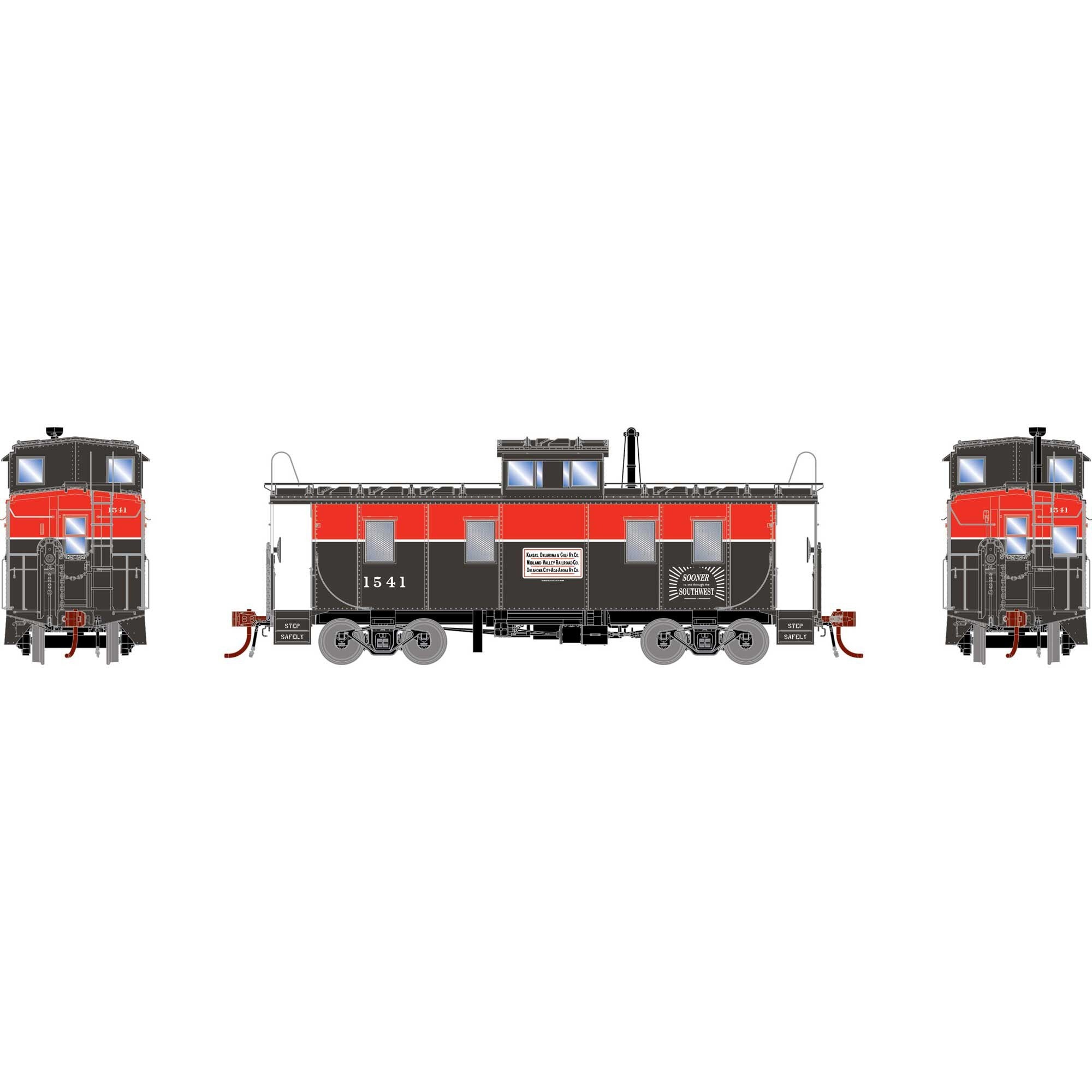 HO ICC Cupola Caboose KOG #1541 (ATHG-1946)