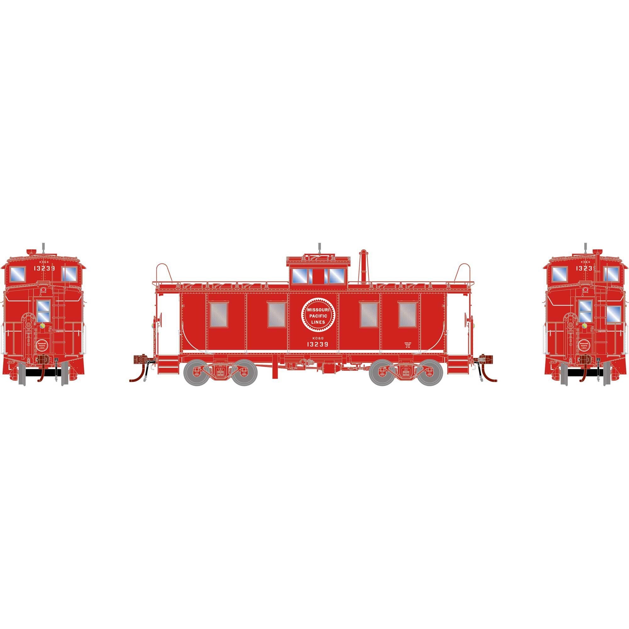 HO GEN ICC Cupola Caboose MP #13239 (ATHG-1951)
