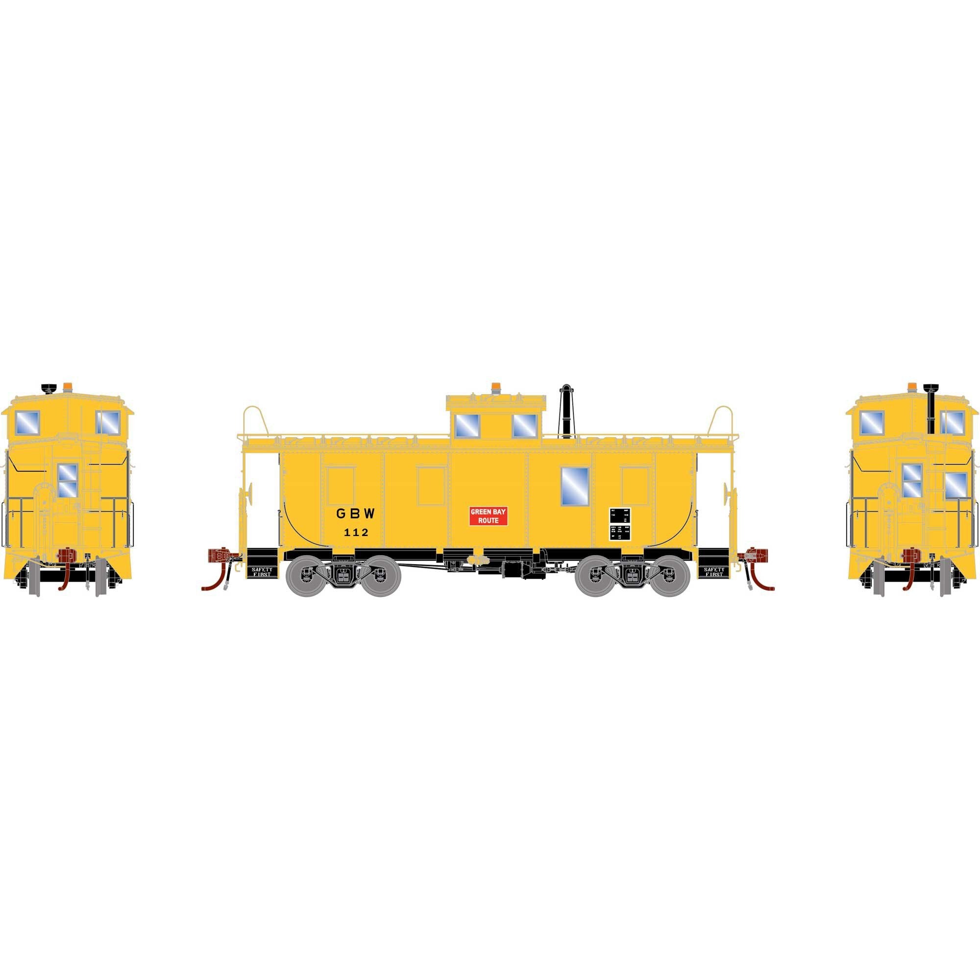 HO GEN ICC Cupola Caboose GBW #112 (ATHG-1953)