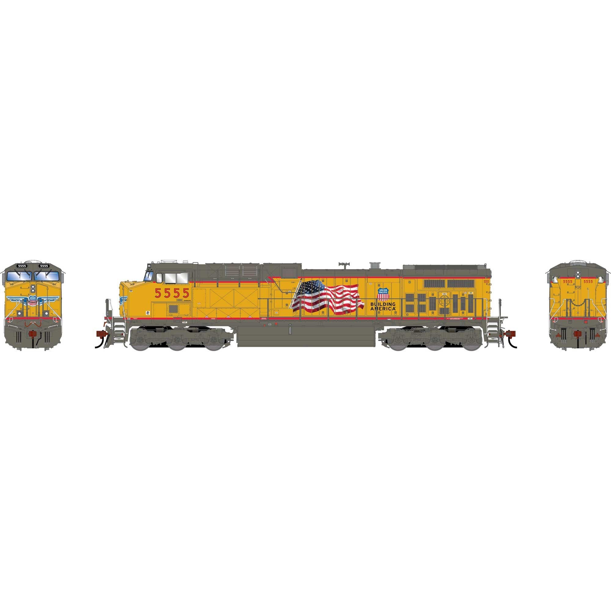 HO AC4400CW Locomotive Union Pacific #5555 (ATHG-2041)
