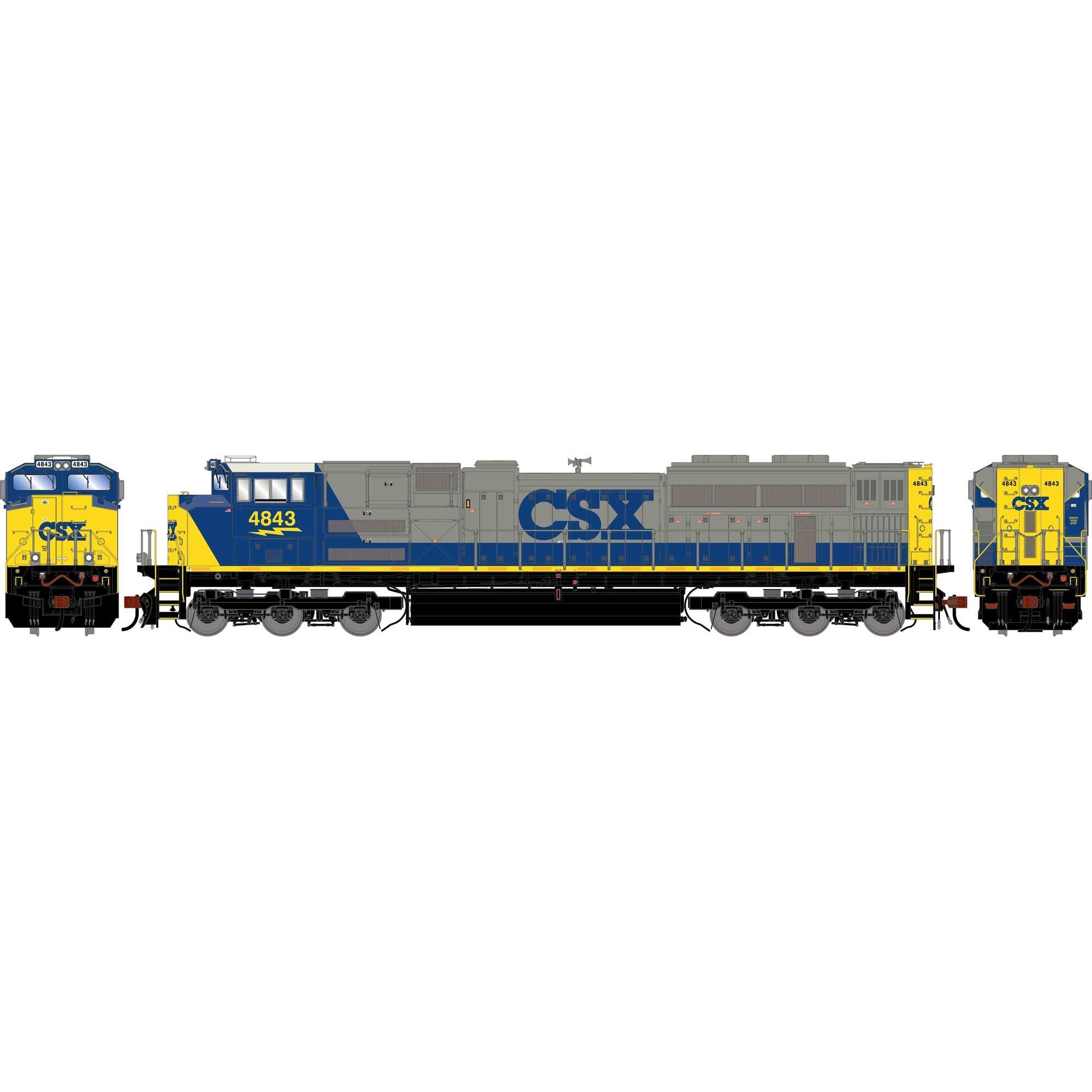 HO GEN SD70ACE Locomotive Legendary Liveries CSXT #4843 (ATHG-2089)