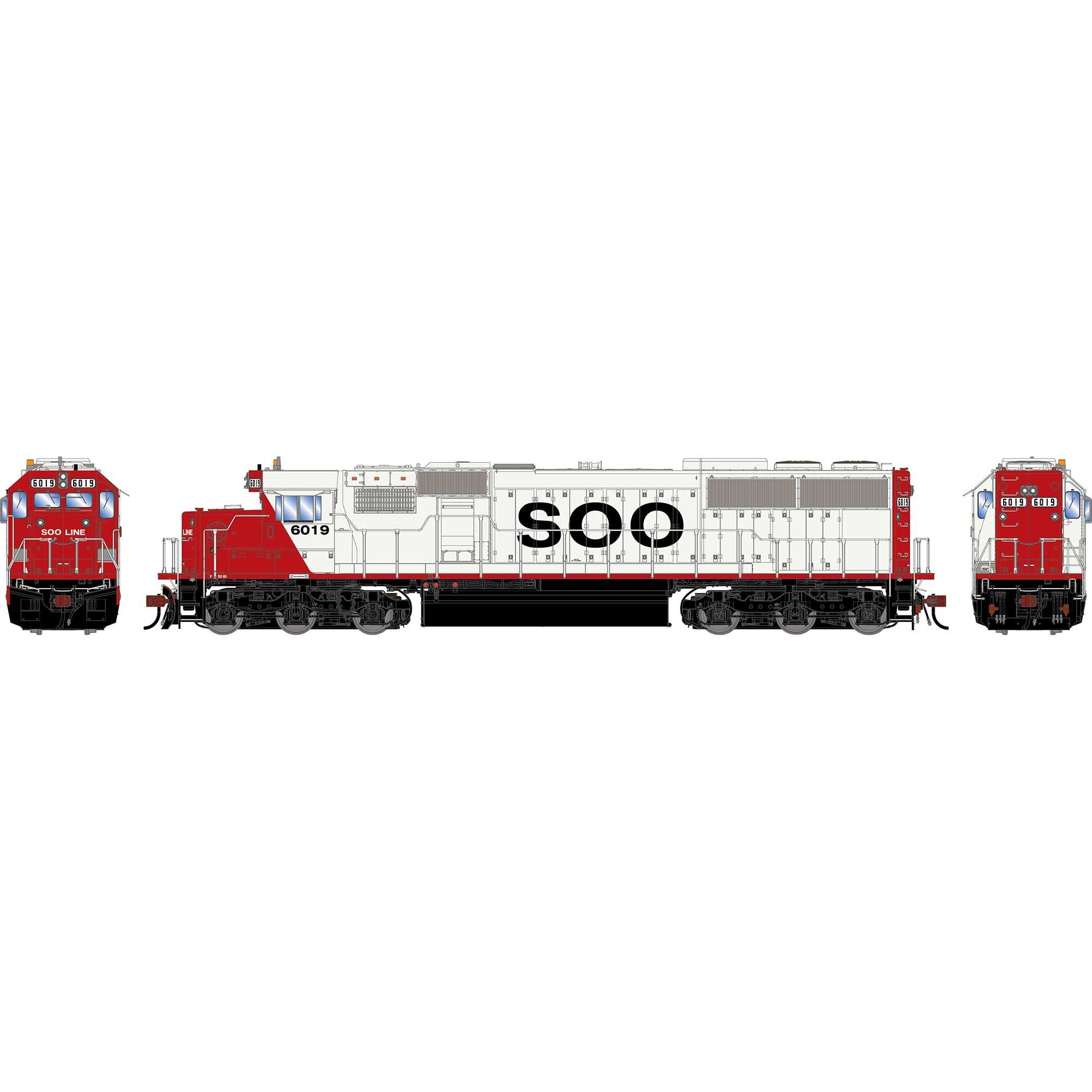 HO GEN SD60 Locomotive SOO #6019 (ATHG-2150)