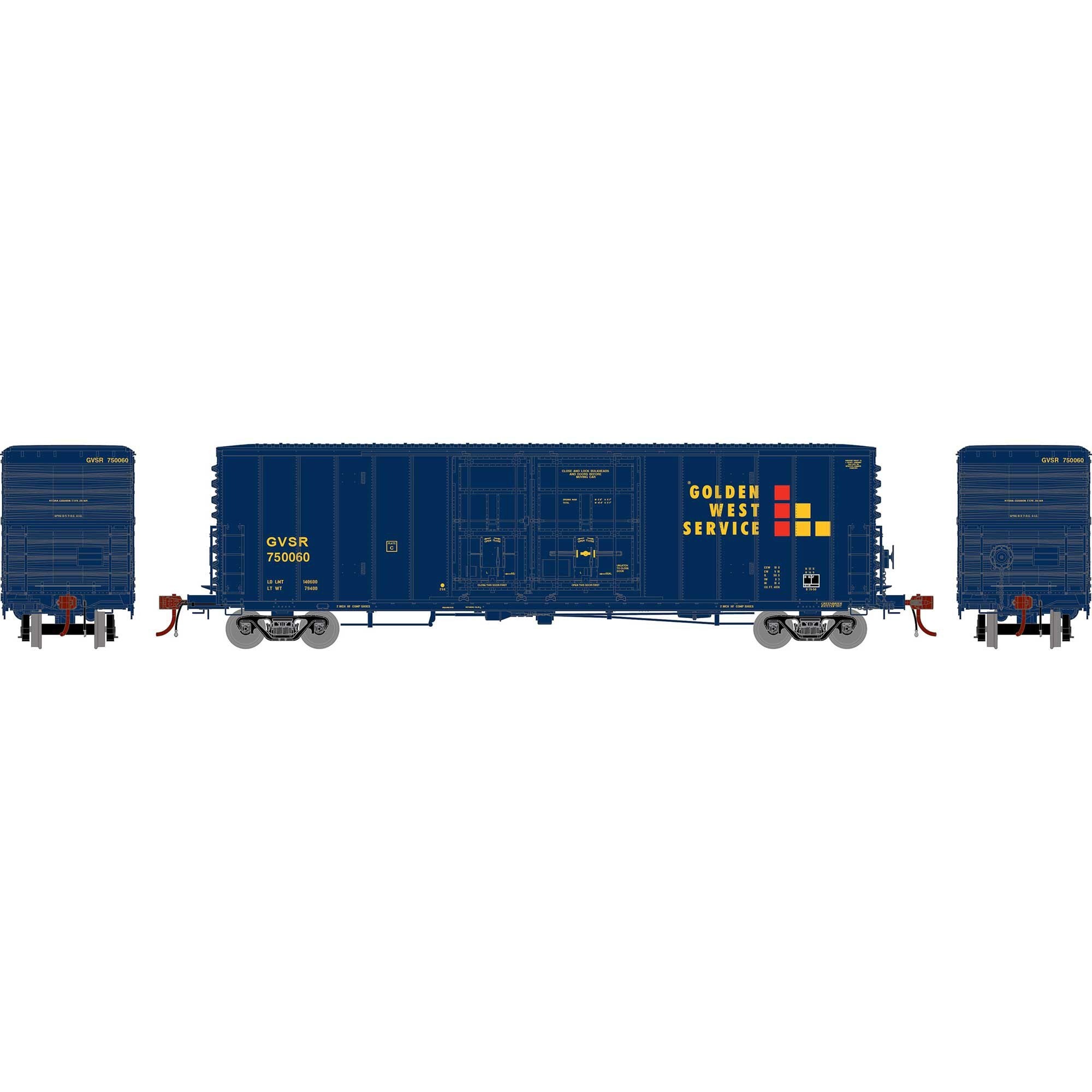 HO GEN 50' PC&F Box Car with Youngstown Plug Door (ATHG-2187)