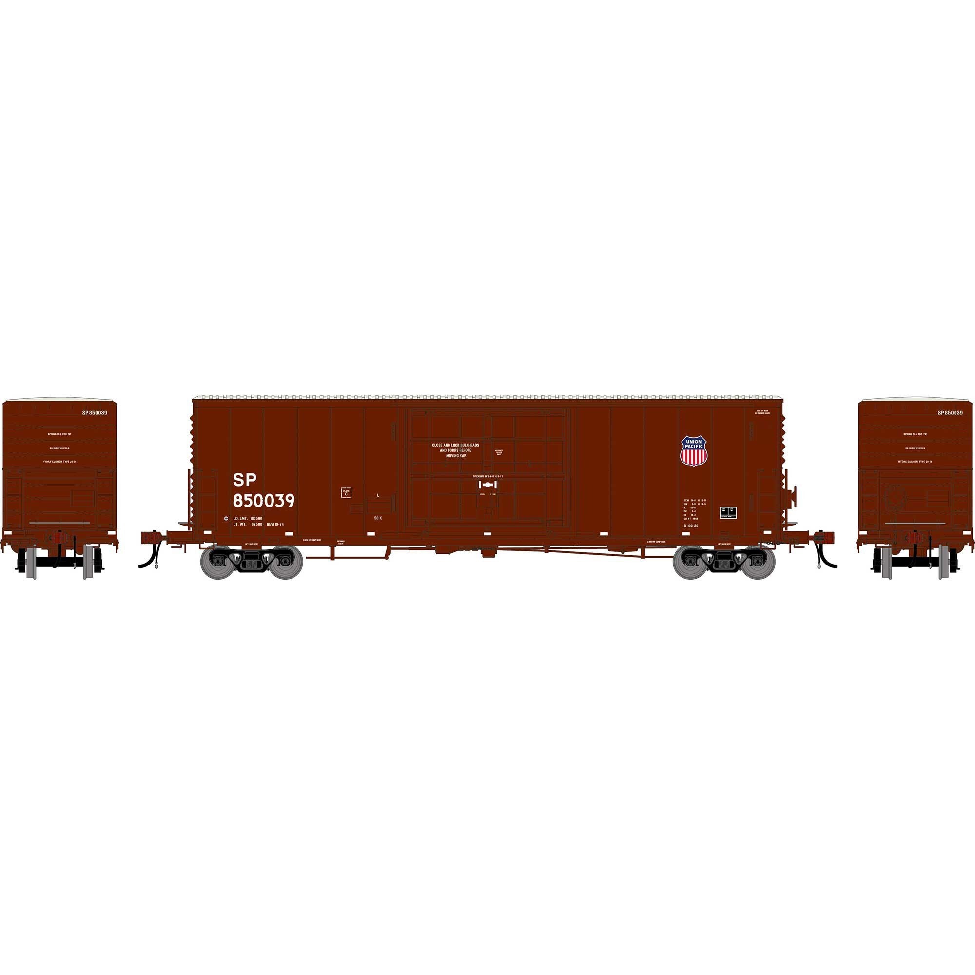 HO GEN 50' PC&F Box Car w/14' Plug Door, Southern Pacific #850039 (ATHG-2213)